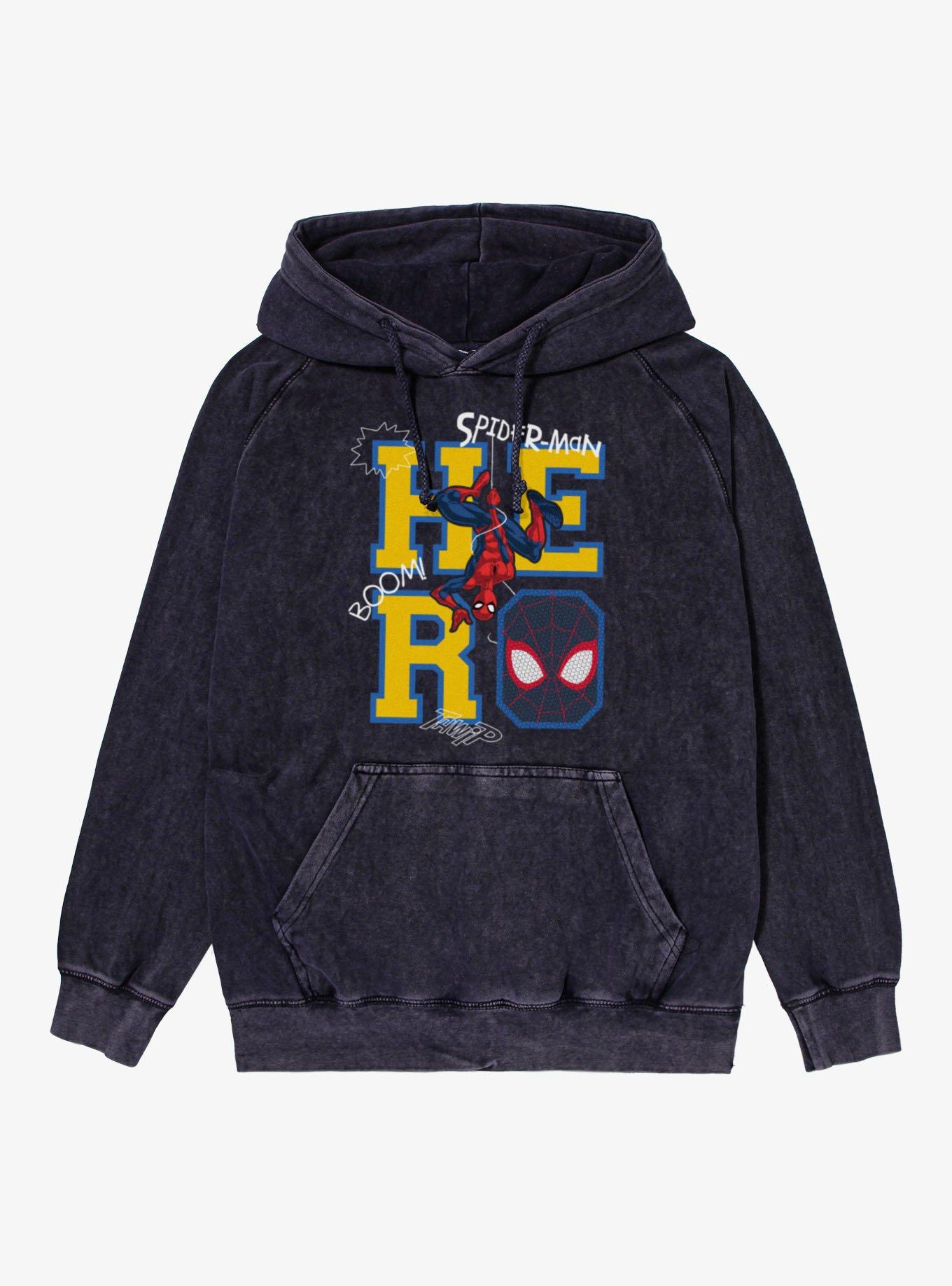 Marvel Spider-Man Hero Boom Thwip Wave Mineral Wash Hoodie, , hi-res
