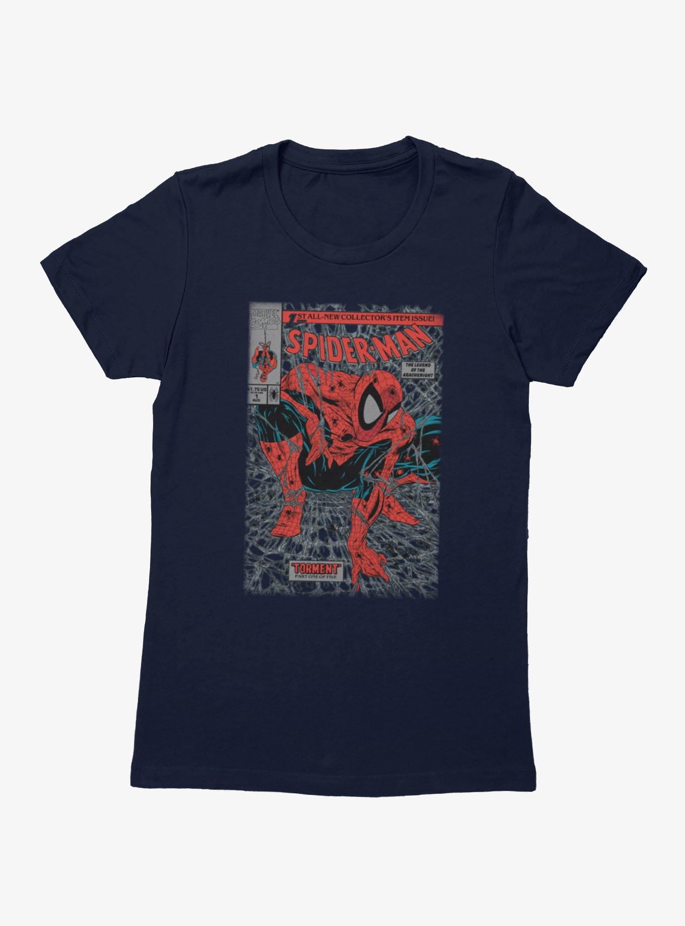 Marvel Spider-Man Torment In Spider Nest Cover Womens T-Shirt, , hi-res