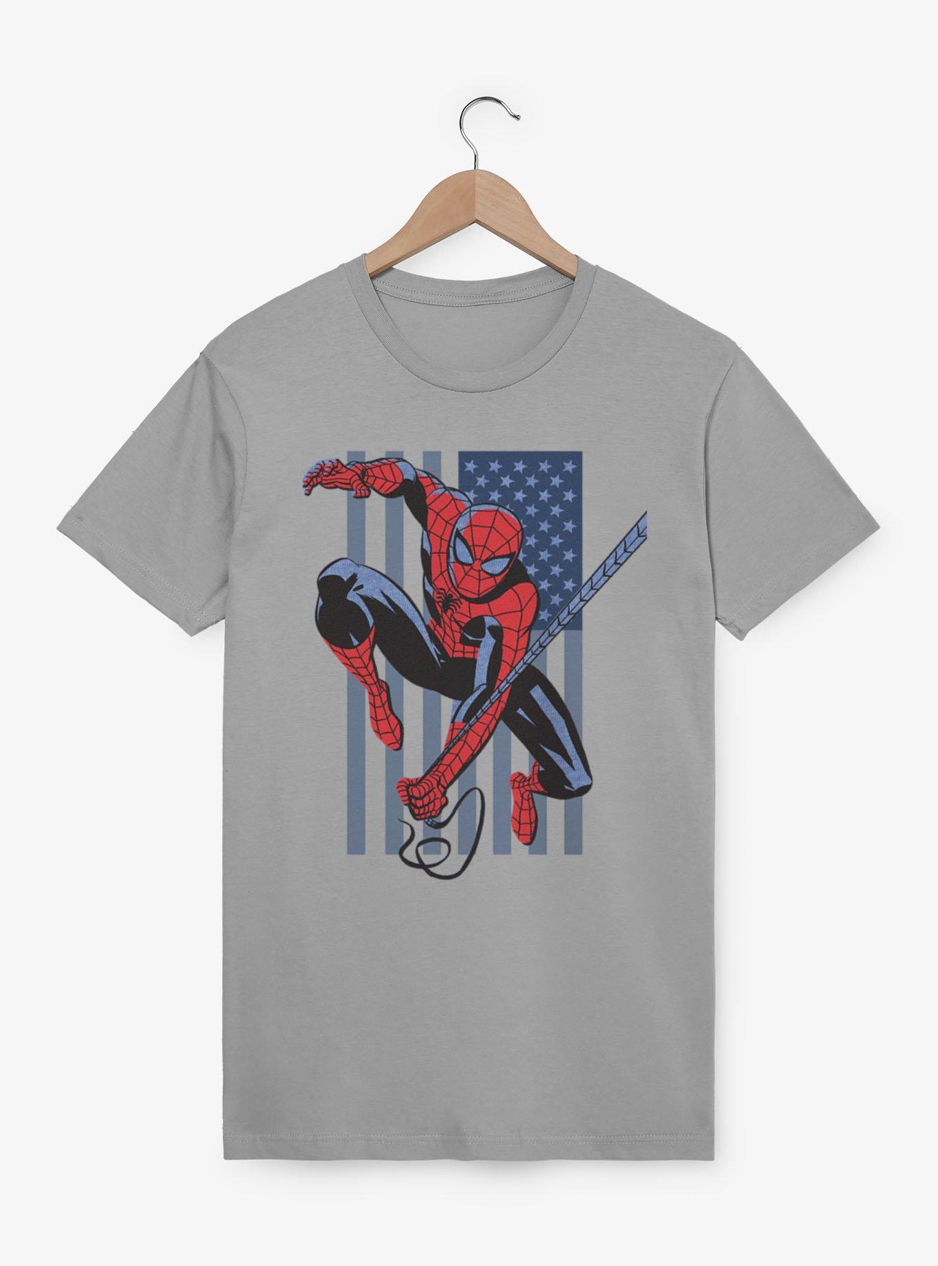 Marvel Spider-Man Flag Leap T-Shirt, , hi-res