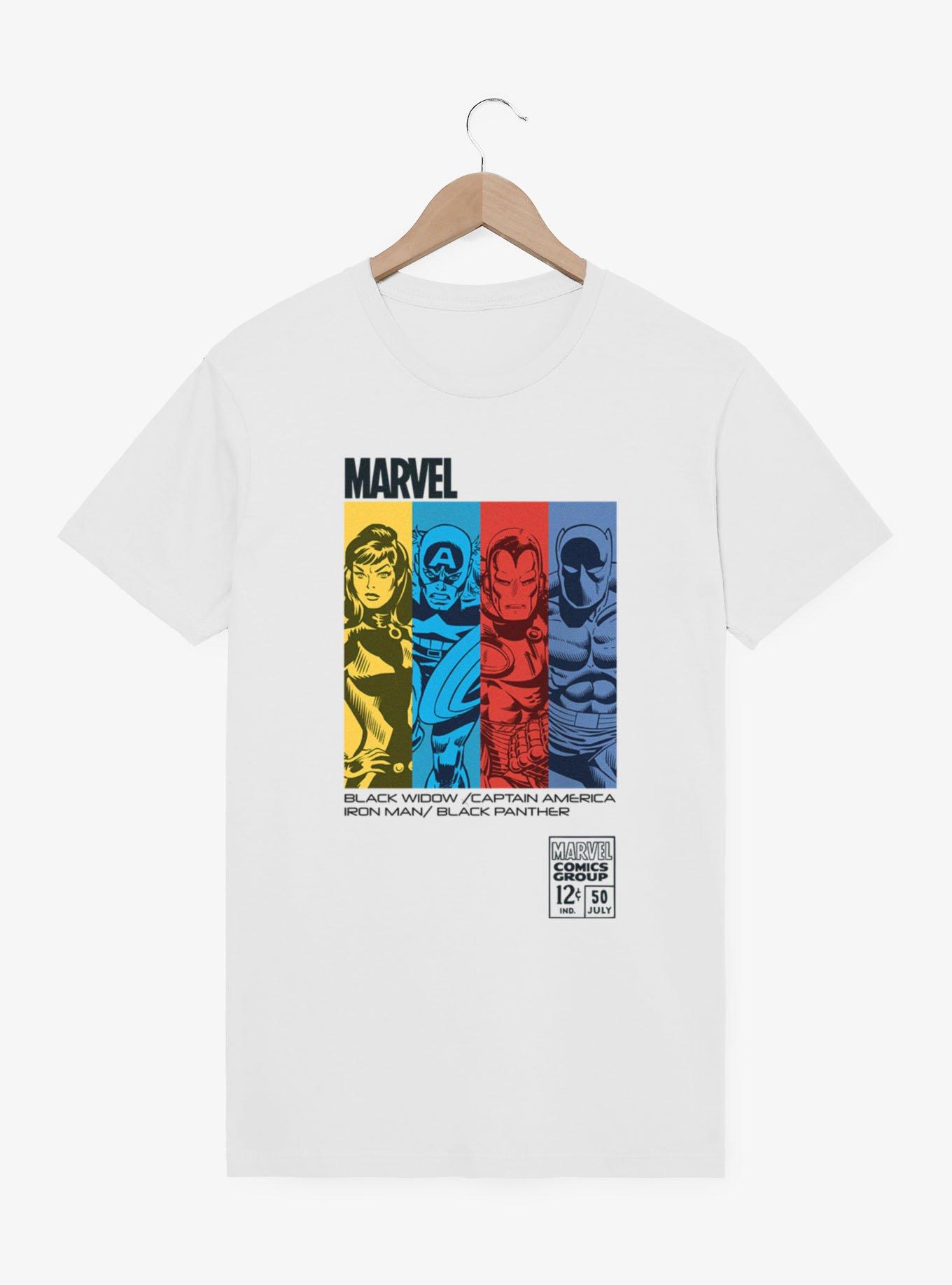 Marvel Comics Retro Color Panel Group Shot T-Shirt