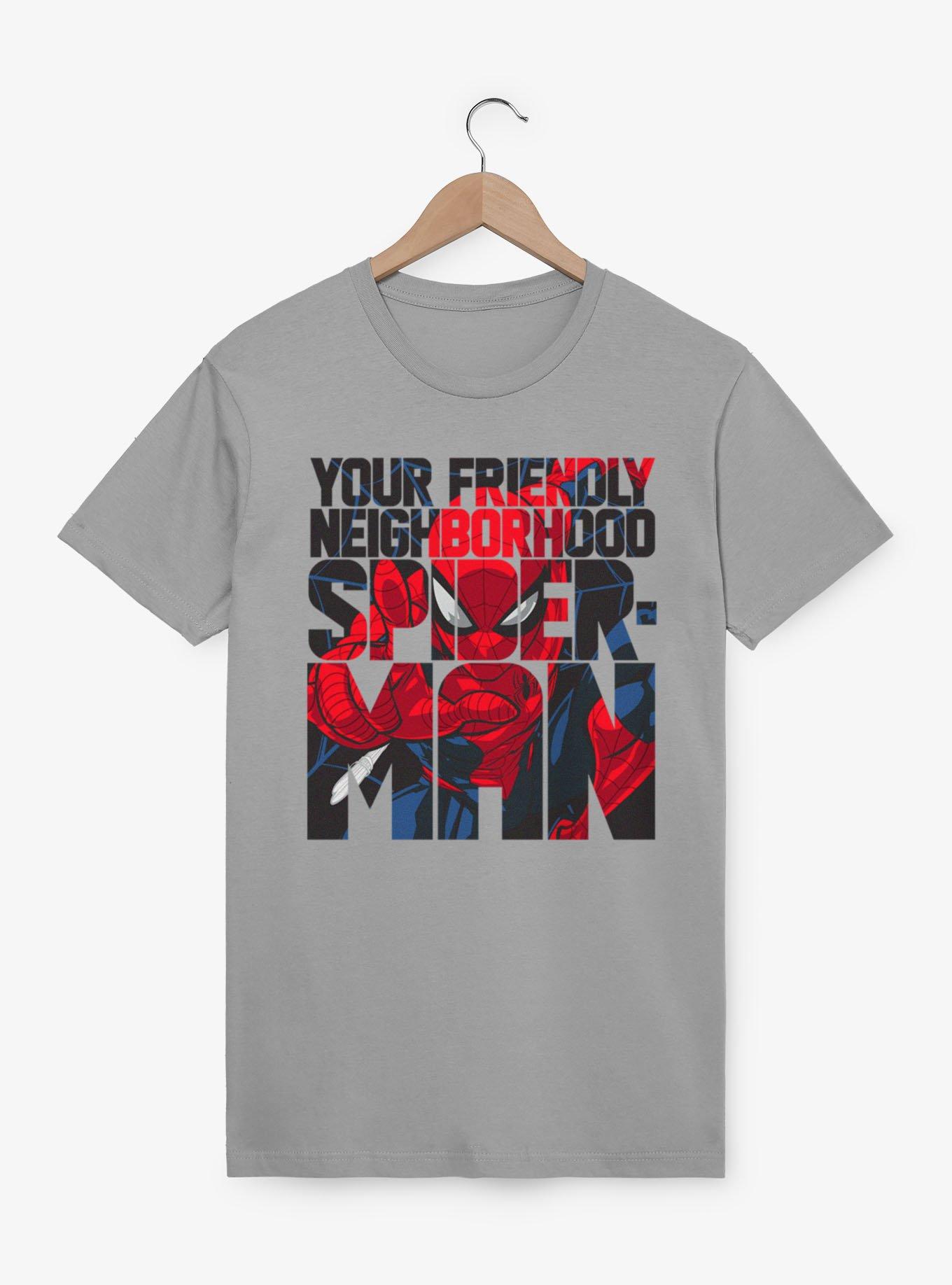 Marvel Spider-Man Friendly Neighbor Text Fill T-Shirt, , hi-res