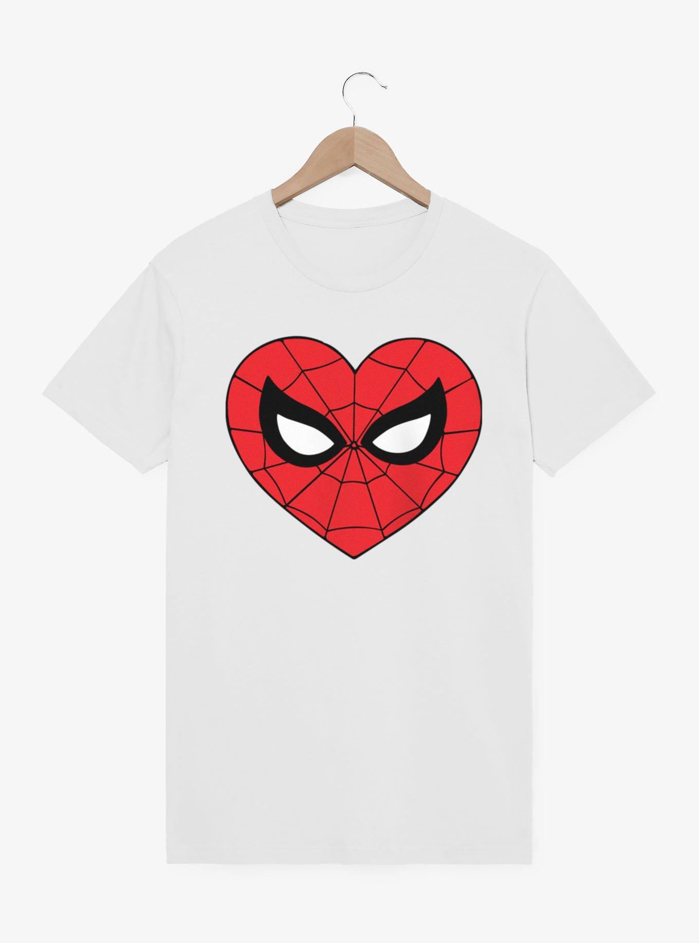 Marvel Spider-Man Heart Face Icon T-Shirt, , hi-res