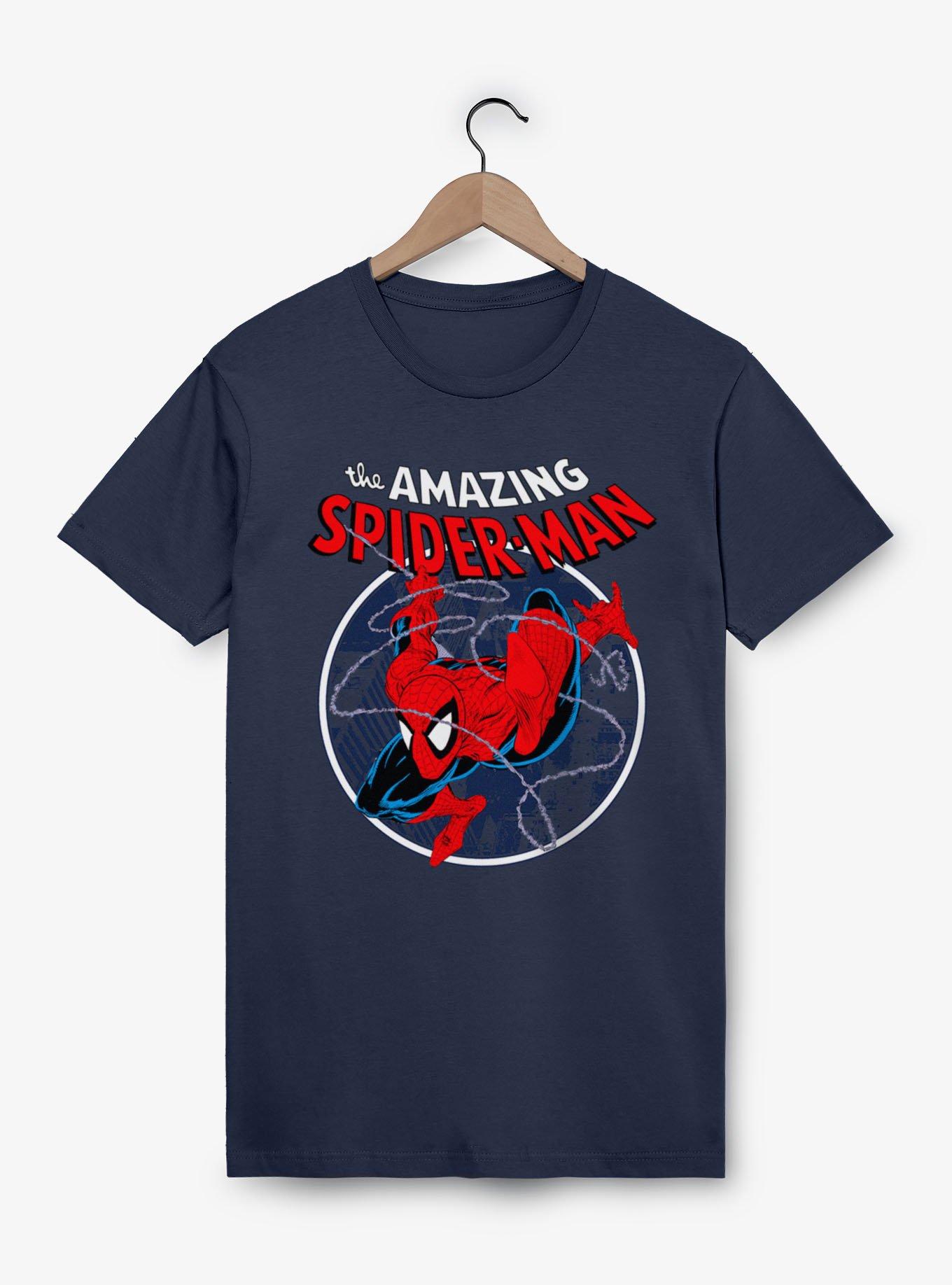 Marvel Comics Retro Web Sling Circle Red T-Shirt, , hi-res