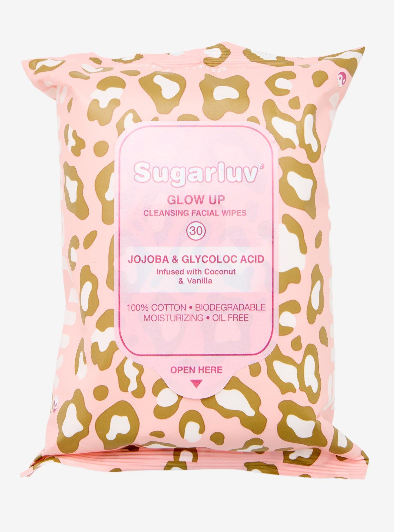Sugarluv Glow Up Leopard Makeup Remover Wipes