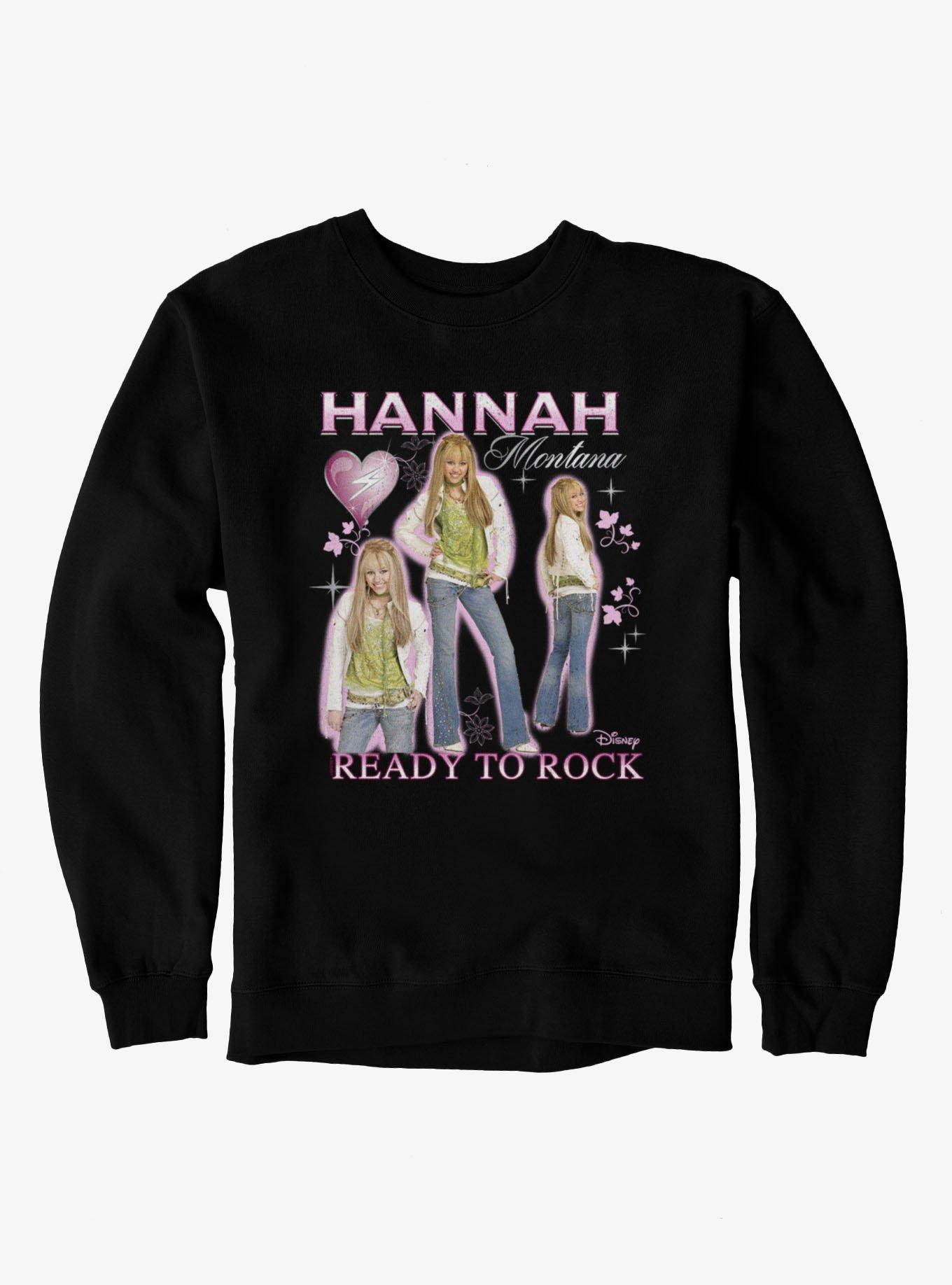 Disney Hannah Montana Ready To Rock Collage Sweatshirt, , hi-res view 1