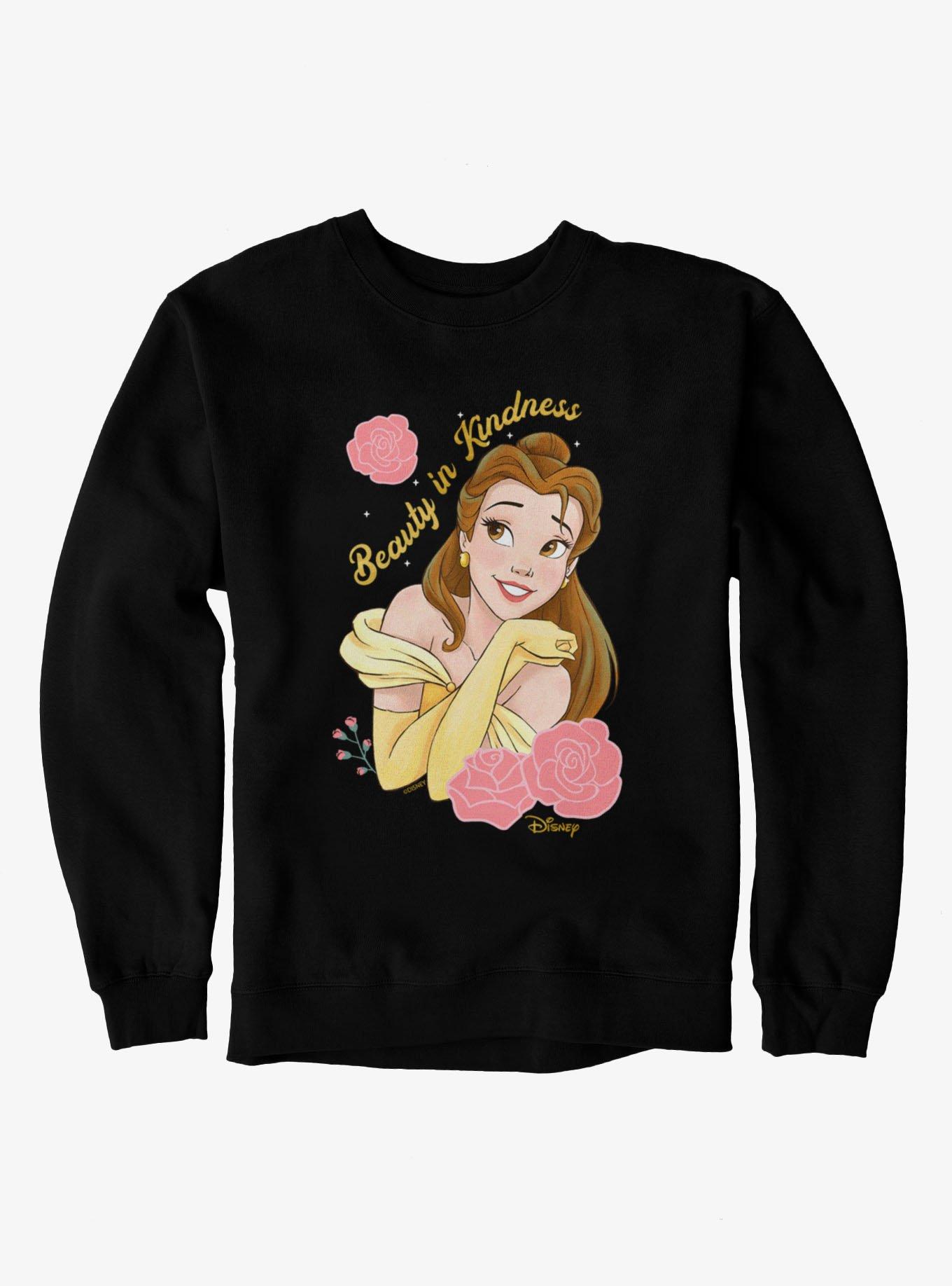 Disney Beauty And The Beast Kindness With Roses Belle Sweatshirt