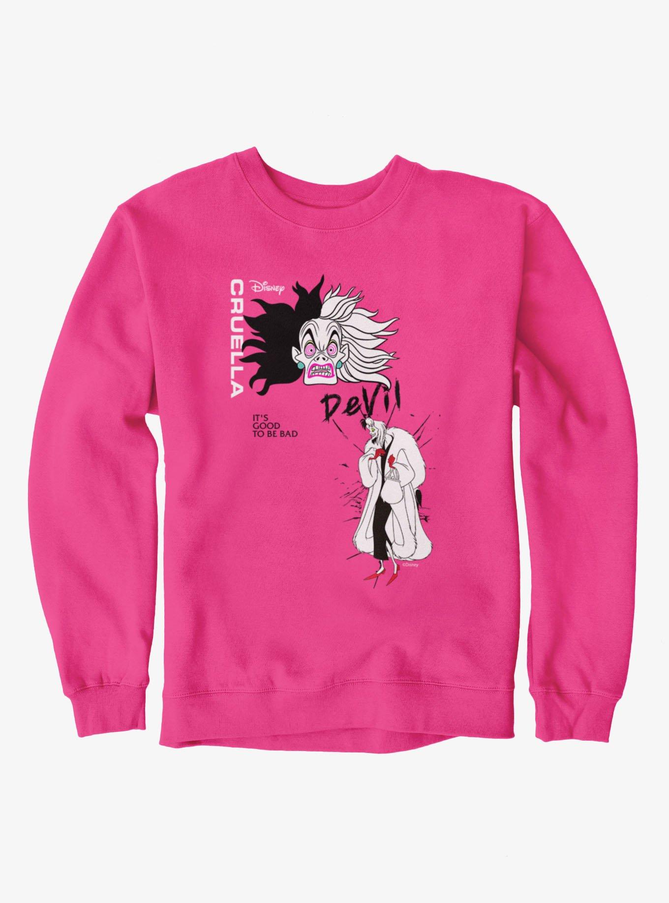 Disney Villains It's Good To Be Bad Cruella Sweatshirt, , hi-res