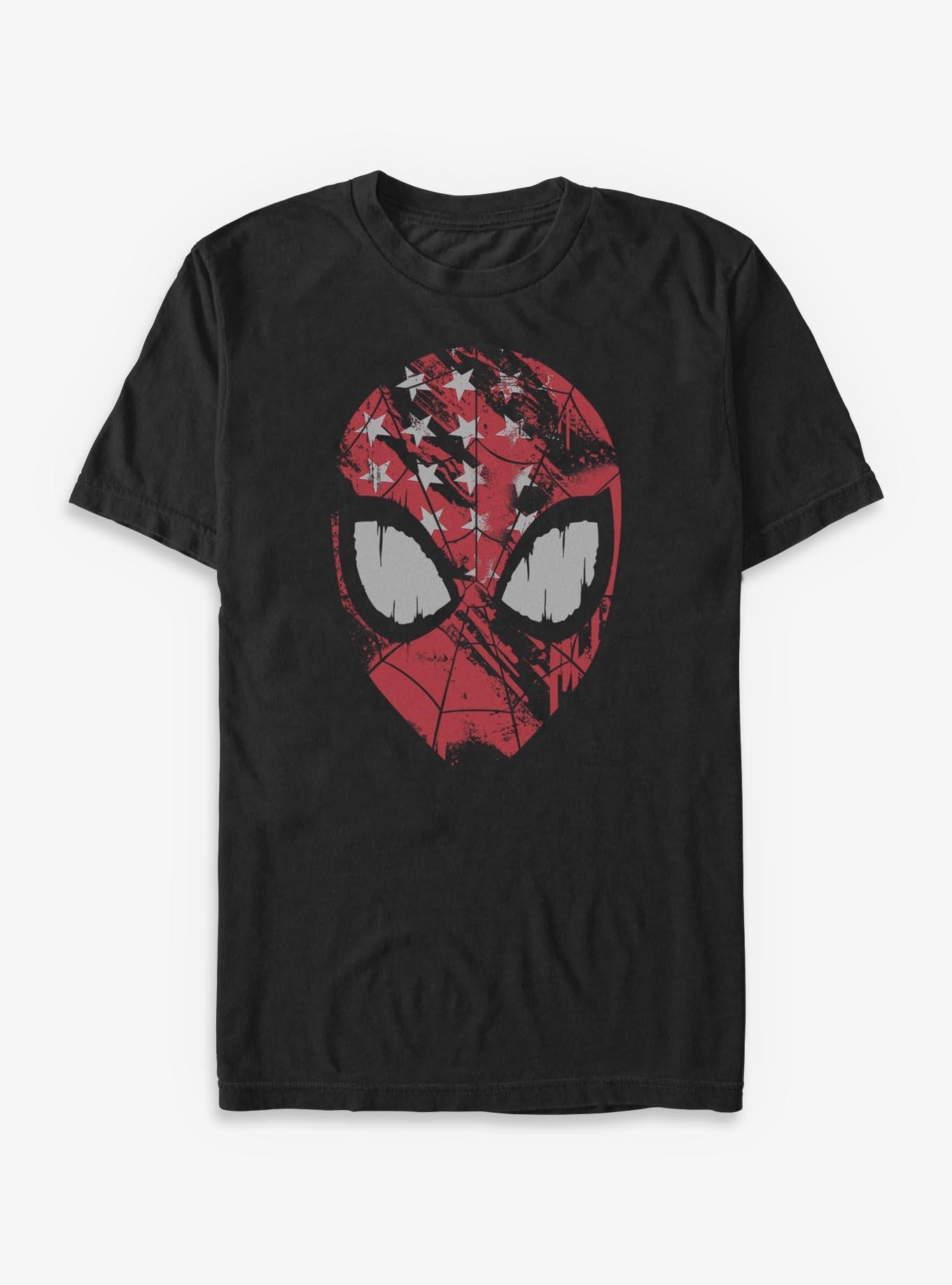 Marvel Spider-Man American Flag Mask T-Shirt, , hi-res