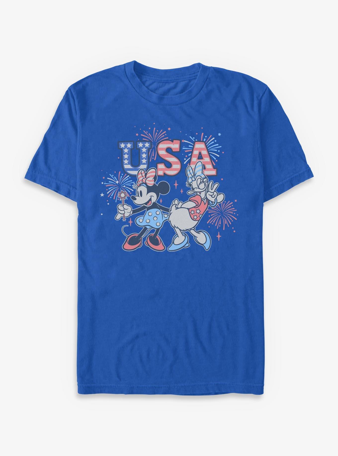 Disney Minnie Mouse & Daisy Duck USA Fireworks Celebration T-Shirt, , hi-res