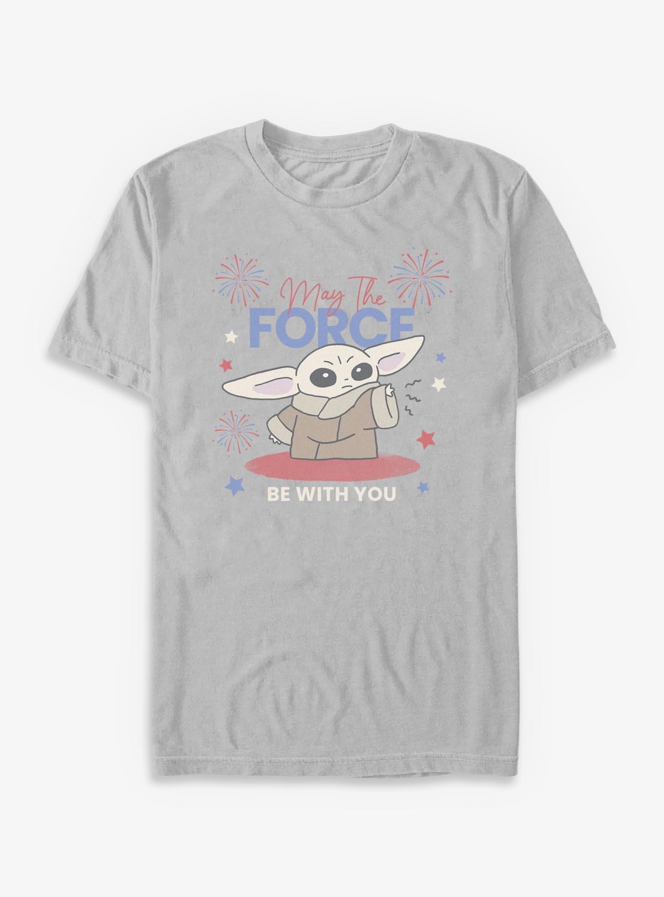 Star Wars The Mandalorian Grogu Americana Fireworks T-Shirt, , hi-res