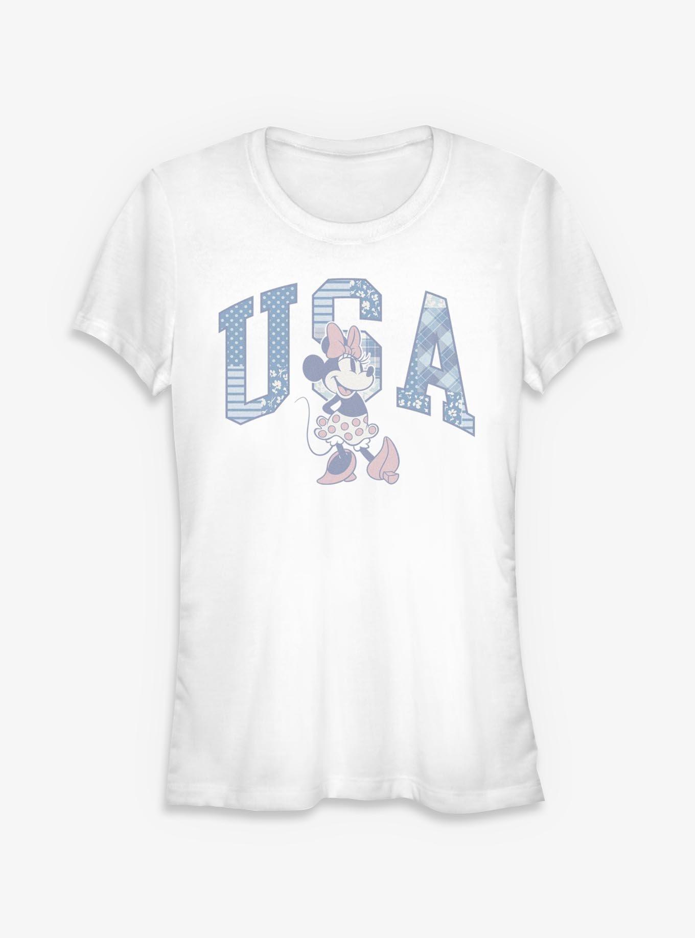 Disney Minnie Mouse USA Patch Girls T-Shirt, , hi-res
