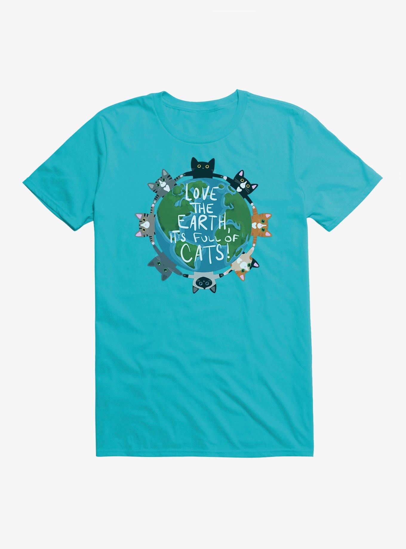 Love The Earth It's Full Of Cats T-Shirt, , hi-res
