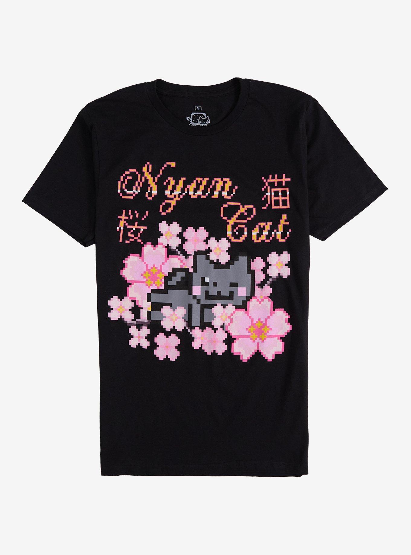 Nyan Cat Cherry Blossom T-Shirt