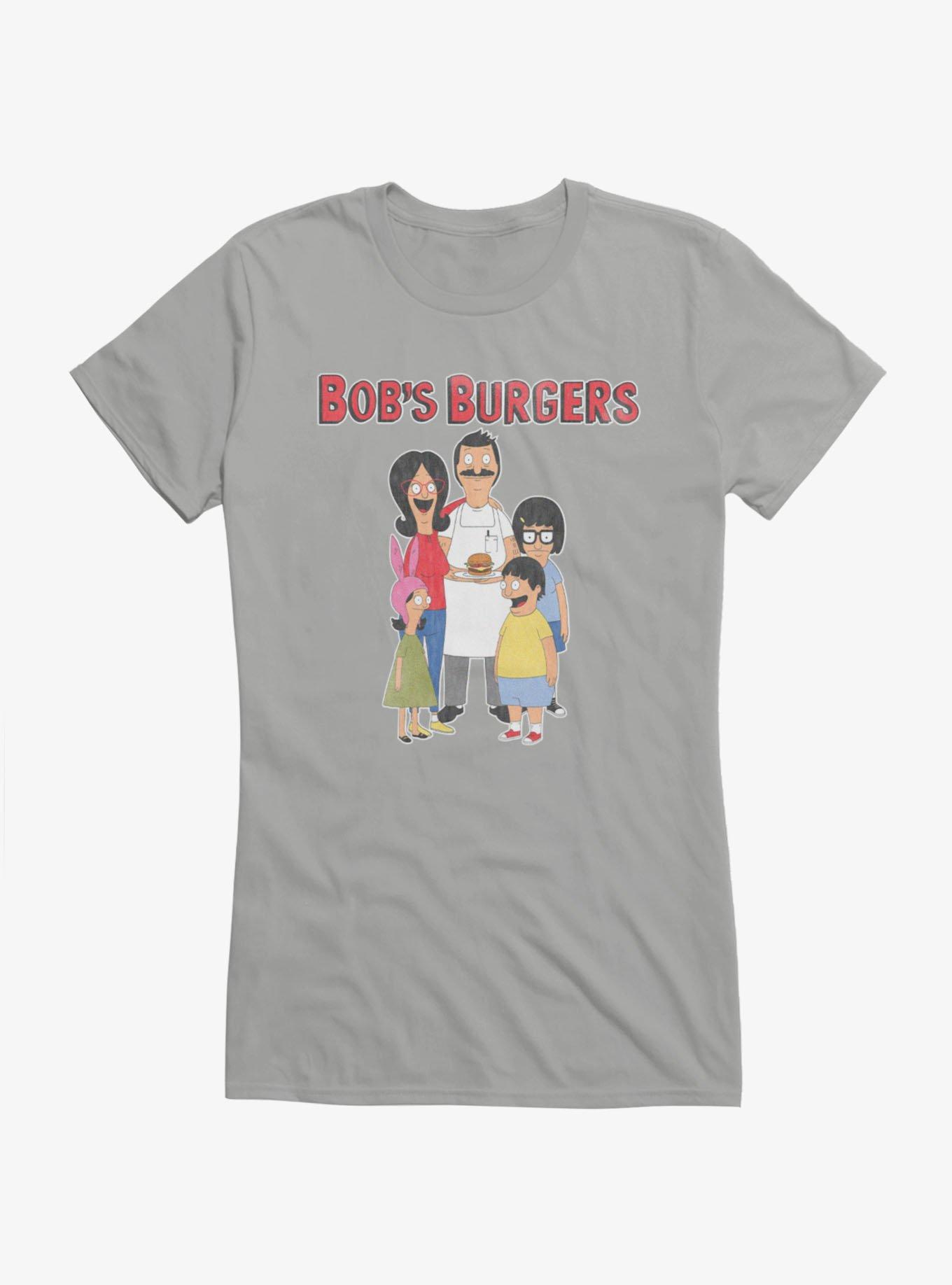 Bob's Burgers Happy Family Girls T-Shirt, SPORT GRAY, hi-res view 1