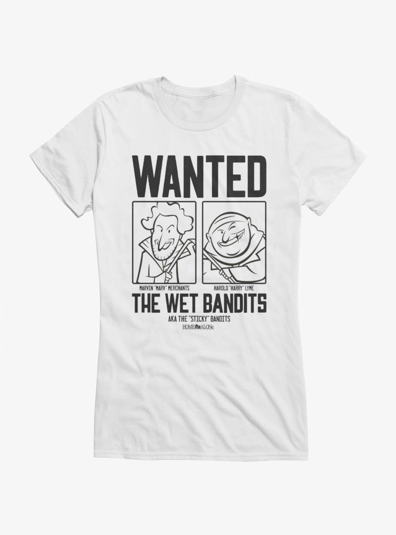 Home Alone Wet Bandits Cartoon Wanted Poster Girls T-Shirt, , hi-res