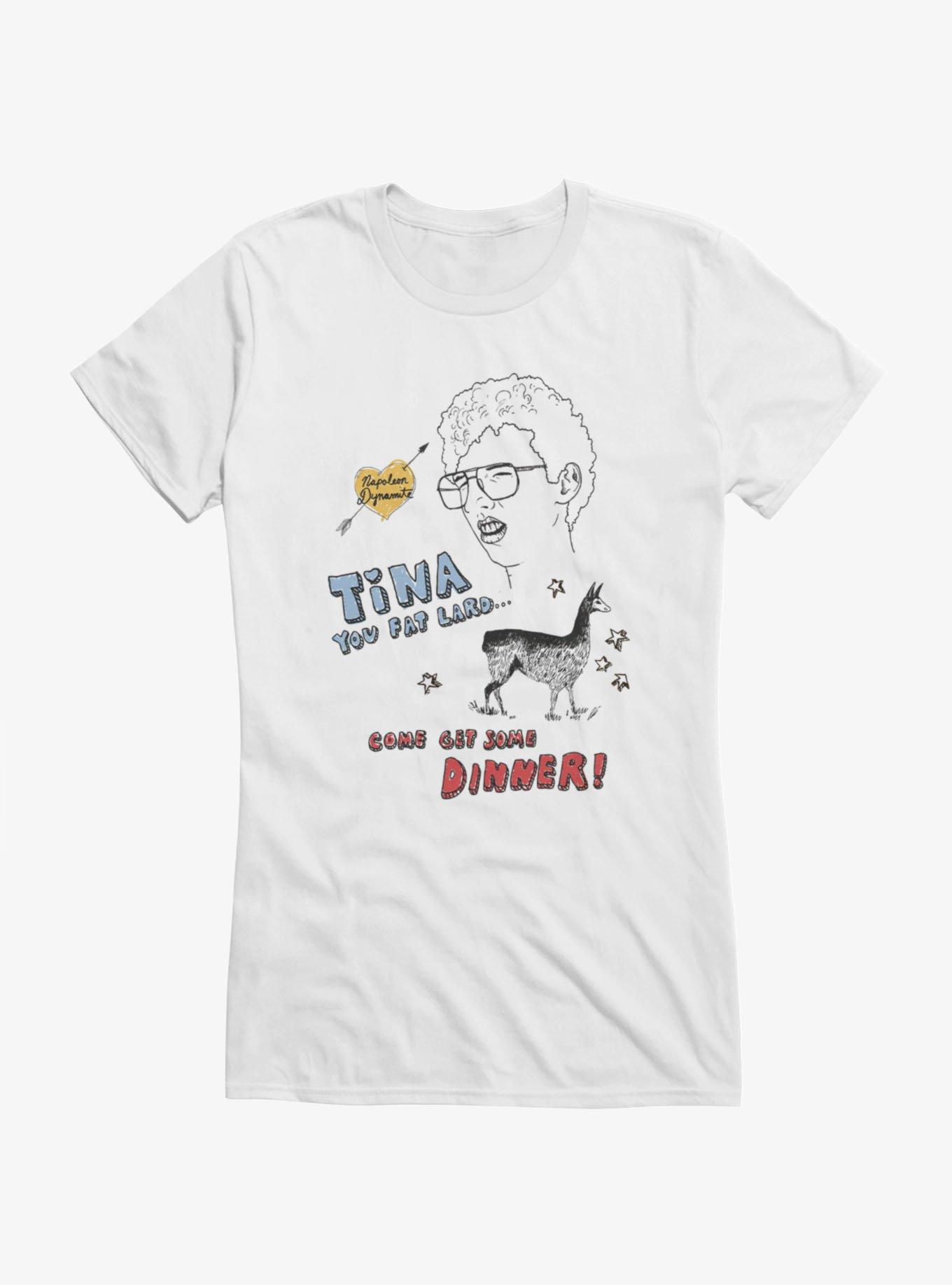 Napoleon Dynamite Tina You Fat Lard Sketch Girls T-Shirt, , hi-res