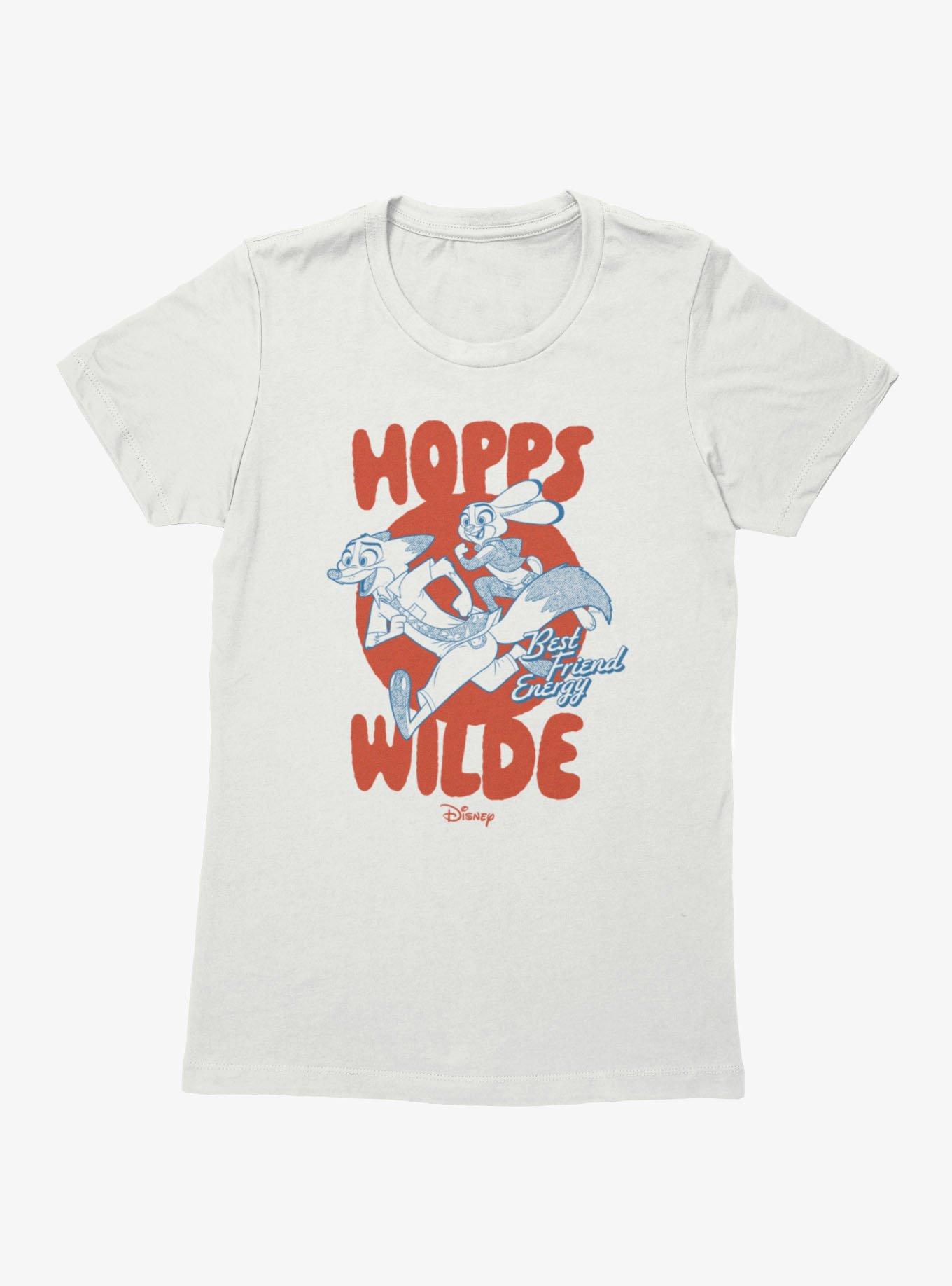 Disney Pixar Zootopia 2 Best Friend Energy Running Circle Hopps & Wilde Womens T-Shirt
