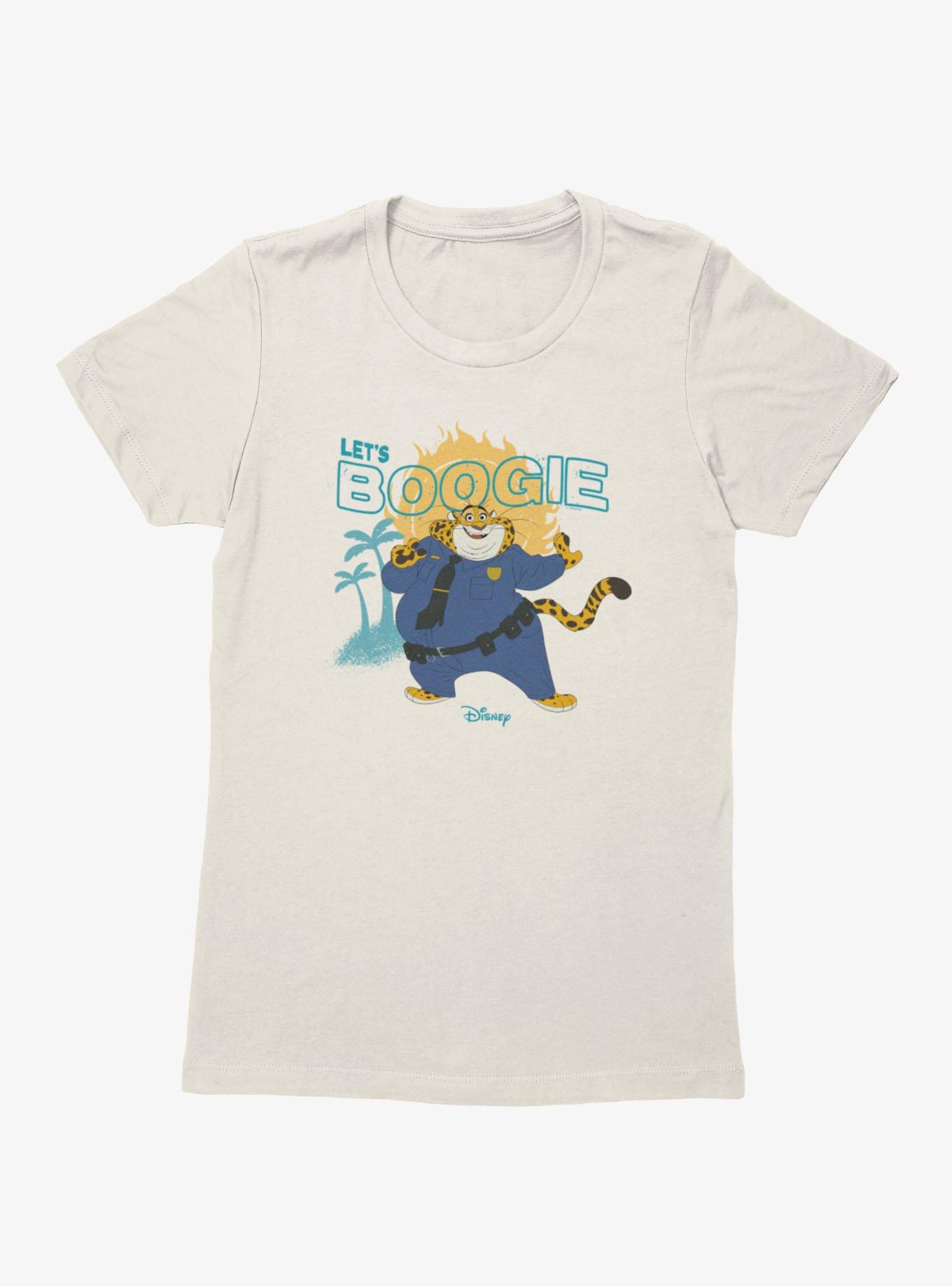Disney Pixar Zootopia 2 Let's Boogie Officer Clawhauser Womens T-Shirt