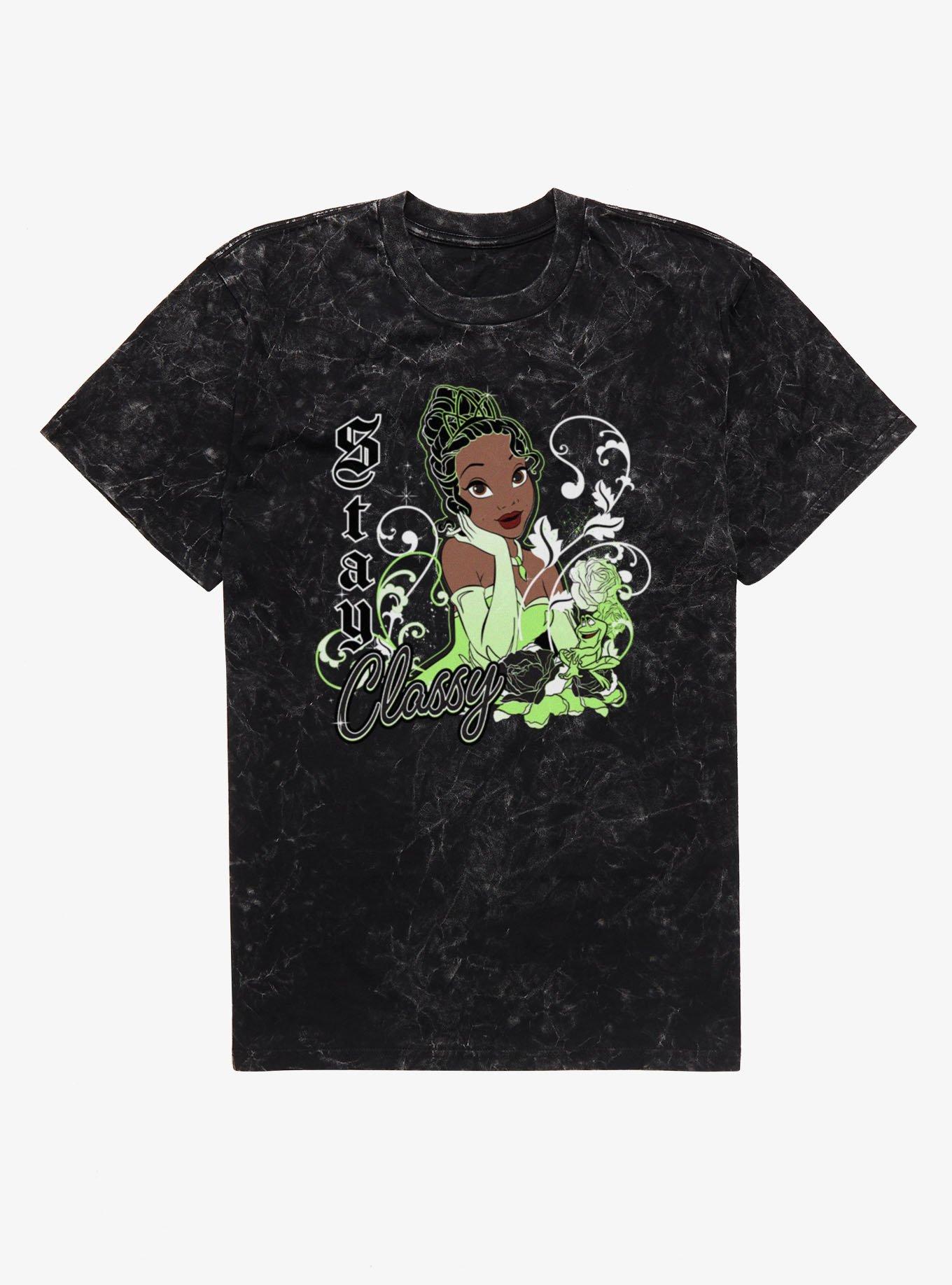 Disney The Princess and the Frog Stay Classy Floral Mineral Wash T-Shirt, , hi-res