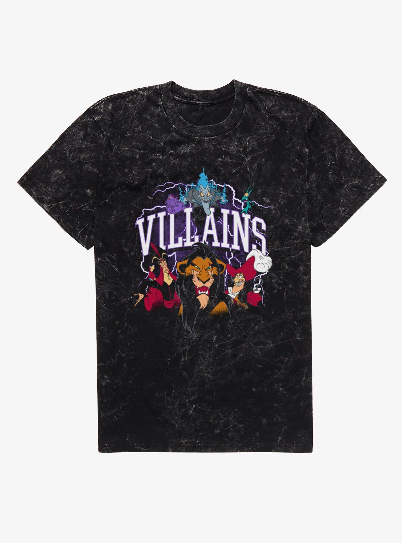 Disney Villains Lightning Evil Smiles Mineral Wash T-Shirt, , hi-res