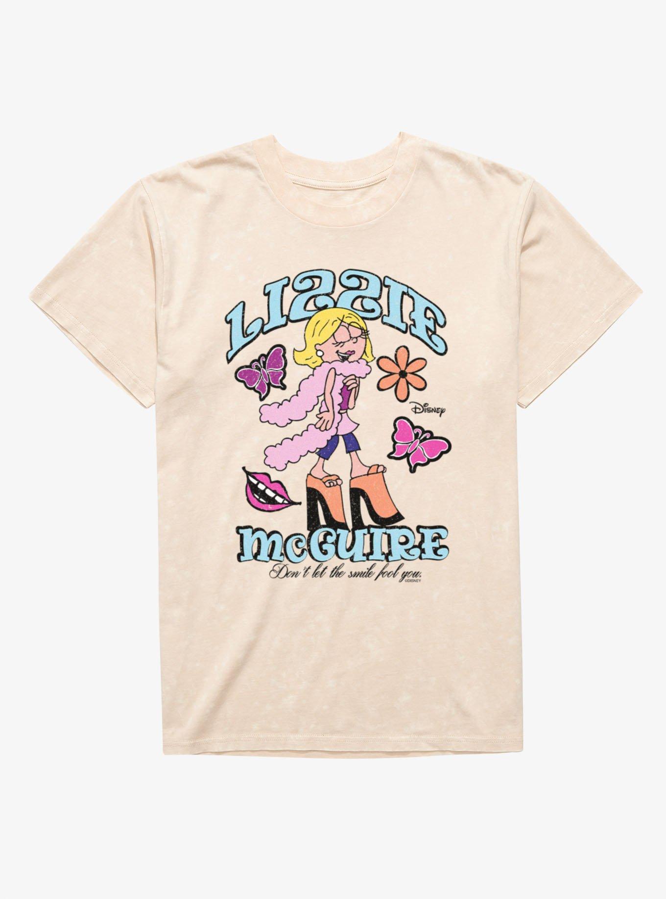 Disney Lizzie McGuire Don?t Let The Smile Fool You High Heels Mineral Wash T-Shirt, , hi-res