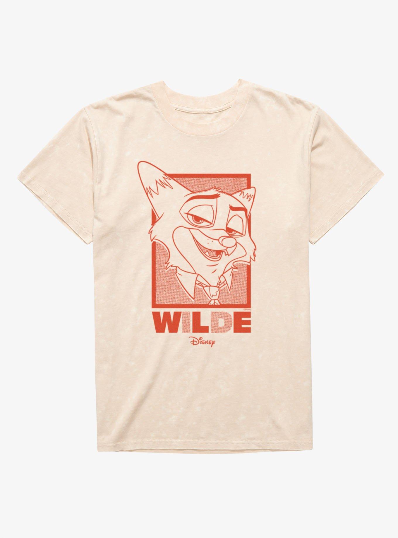 Disney Pixar Zootopia 2 Sly Wilde Portrait Poster Mineral Wash T-Shirt, , hi-res