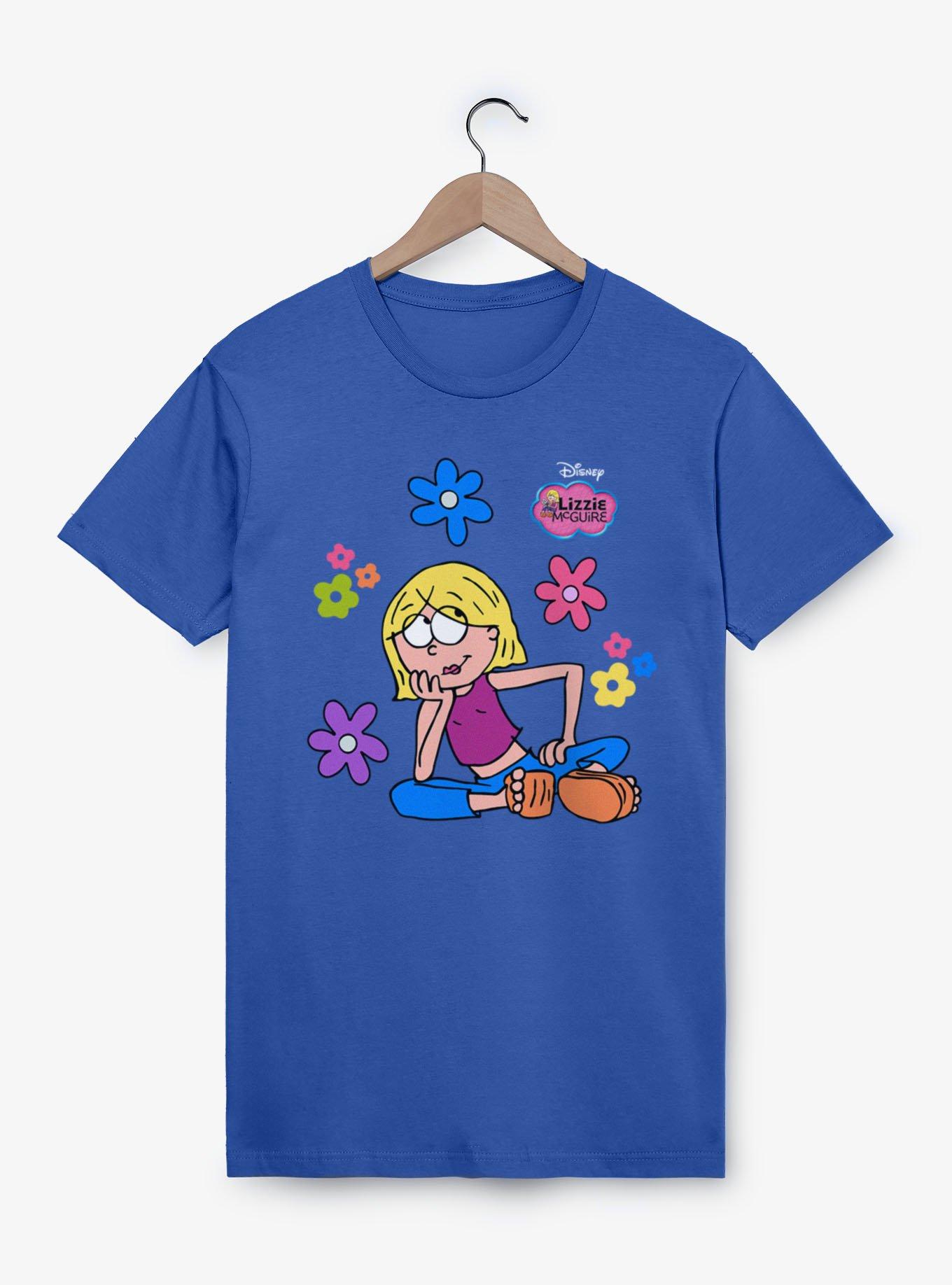 Disney Lizzie McGuire Cartoon Thinking Flowers T-Shirt, , hi-res