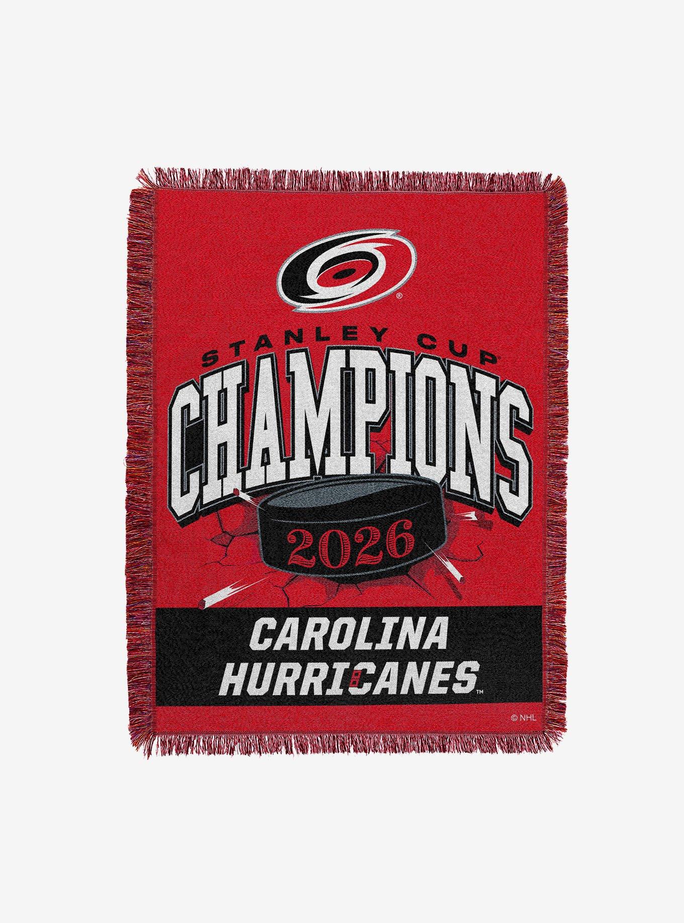 Carolina Hurricanes 2026 Stanley Cup Champions Rectify Woven Tapestry, , hi-res view 1