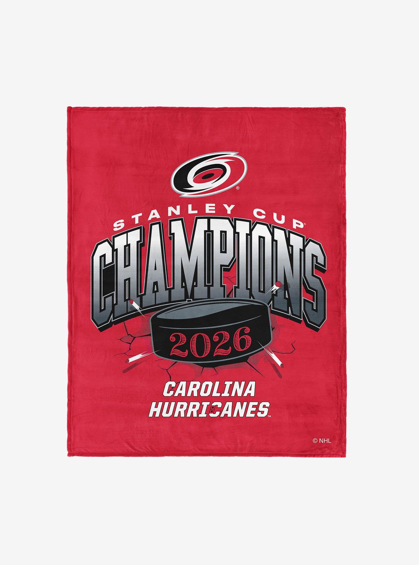 Carolina Hurricanes 2026 Stanley Cup Champions Ripper Silk Touch Throw Blanket, , hi-res