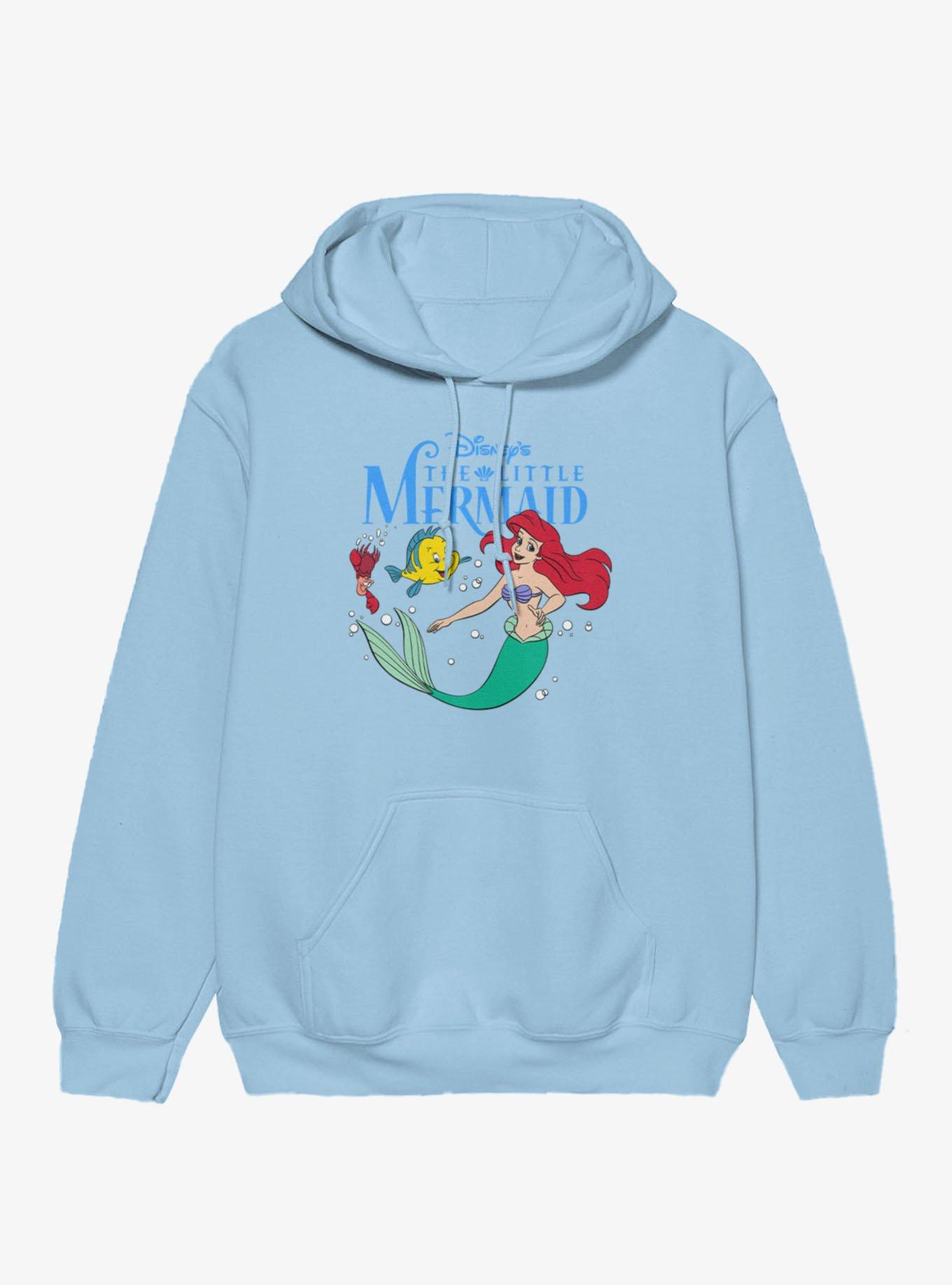Disney The Little Mermaid Ariel Swimming With Flounder & Sebastian Hoodie, , hi-res
