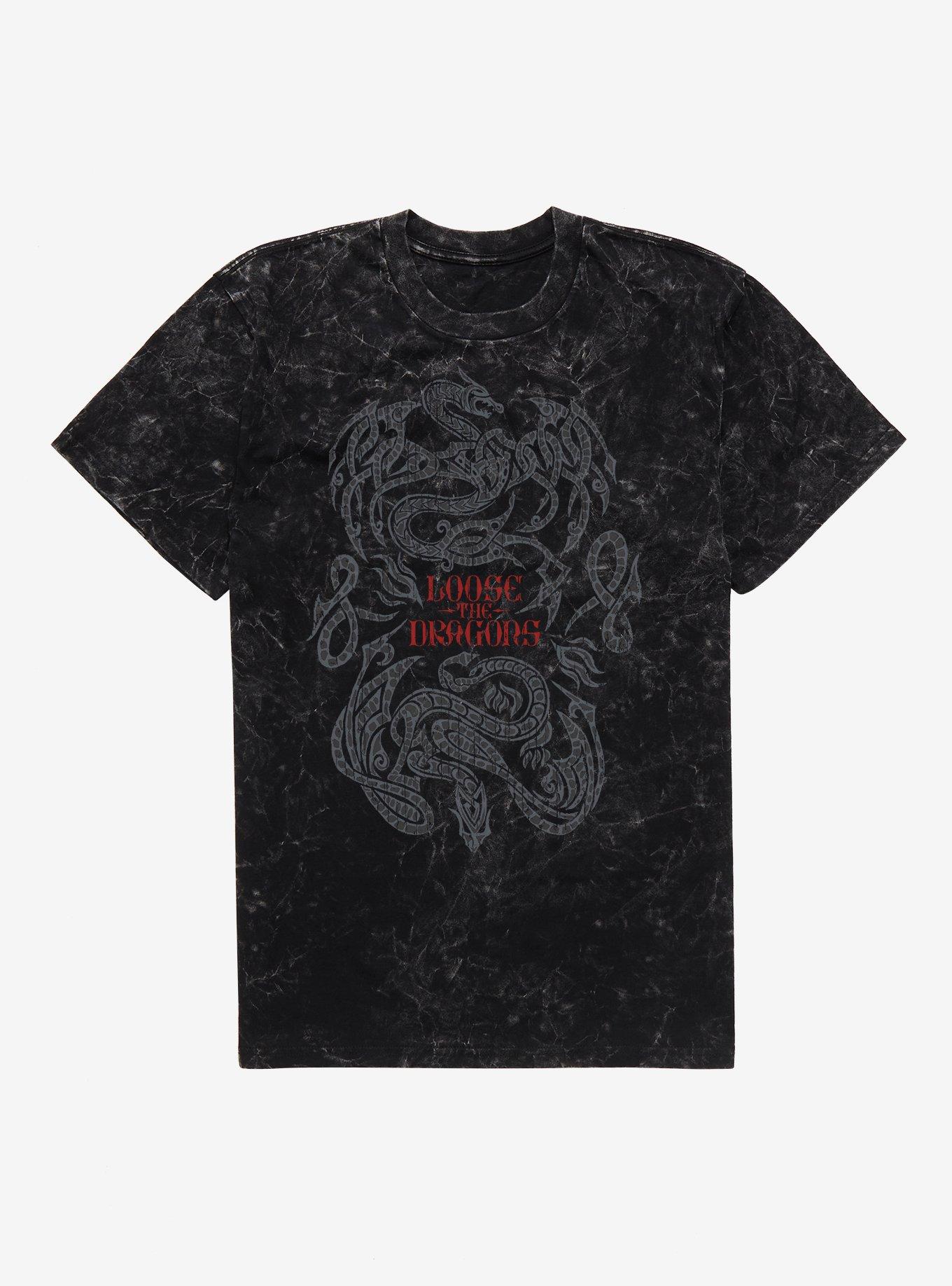 House Of The Dragon Loose The Dragons Mineral Wash T-Shirt, , hi-res