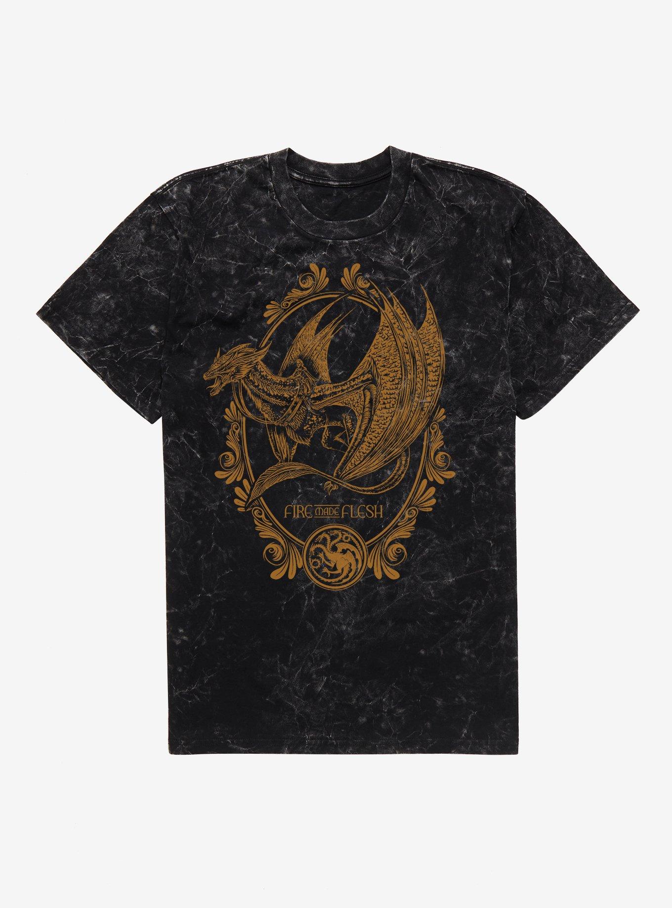 House Of The Dragon Fire Made Flesh Mineral Wash T-Shirt, , hi-res