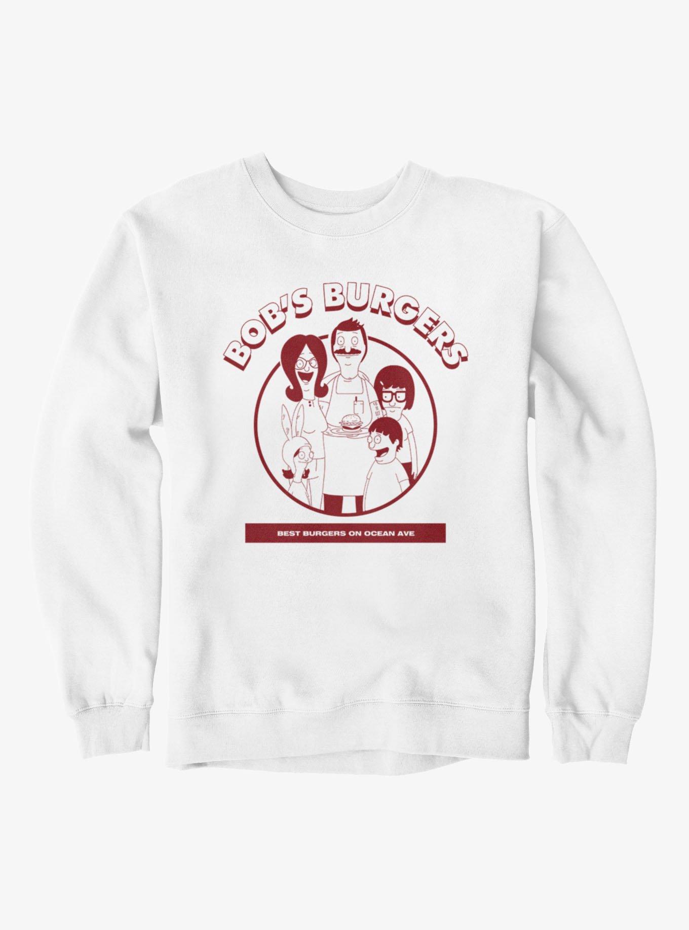 Bob's Burgers Best Burgers On Ocean Ave Sweatshirt, , hi-res