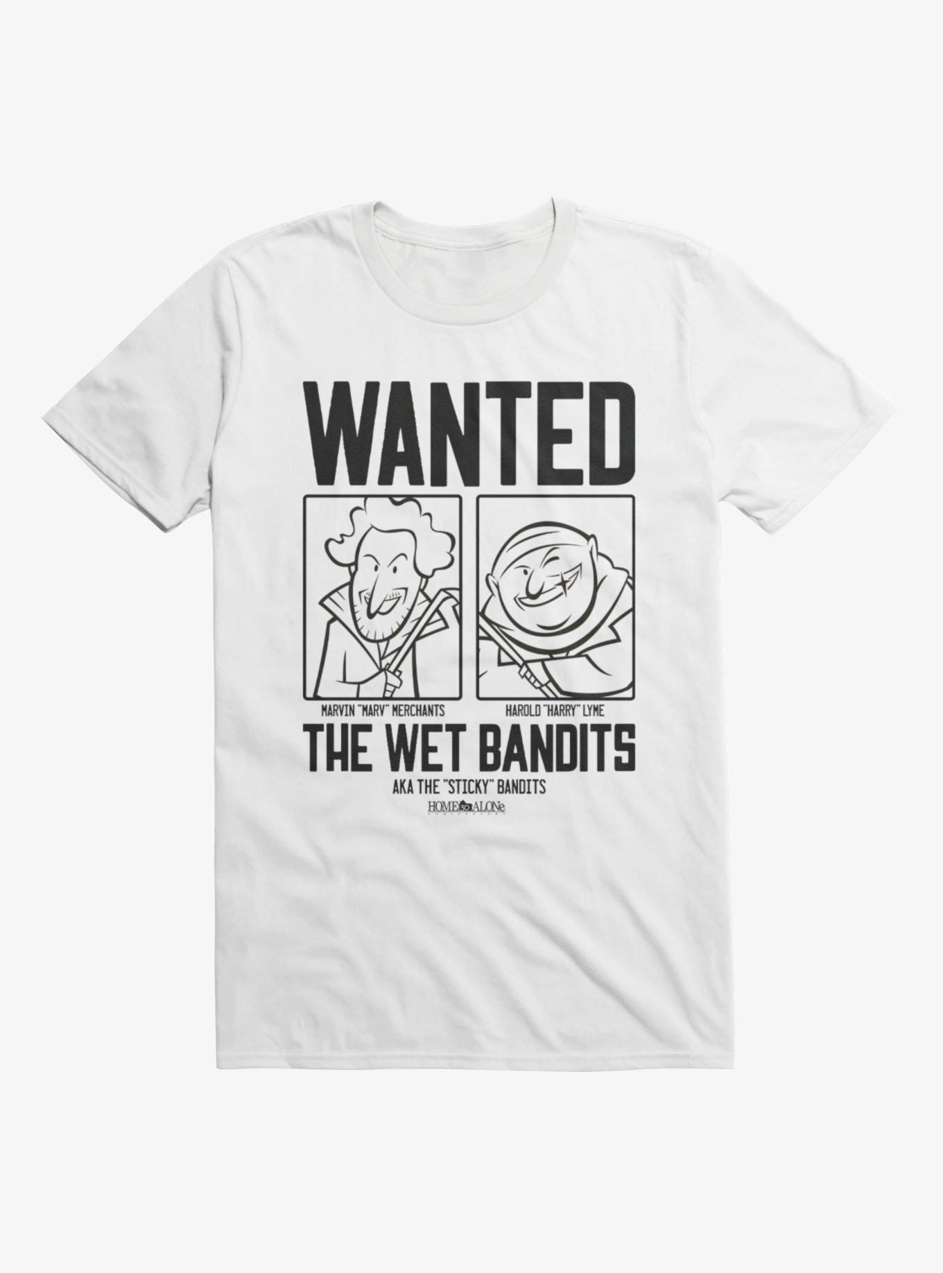 Home Alone Wet Bandits Cartoon Wanted Poster T-Shirt, , hi-res