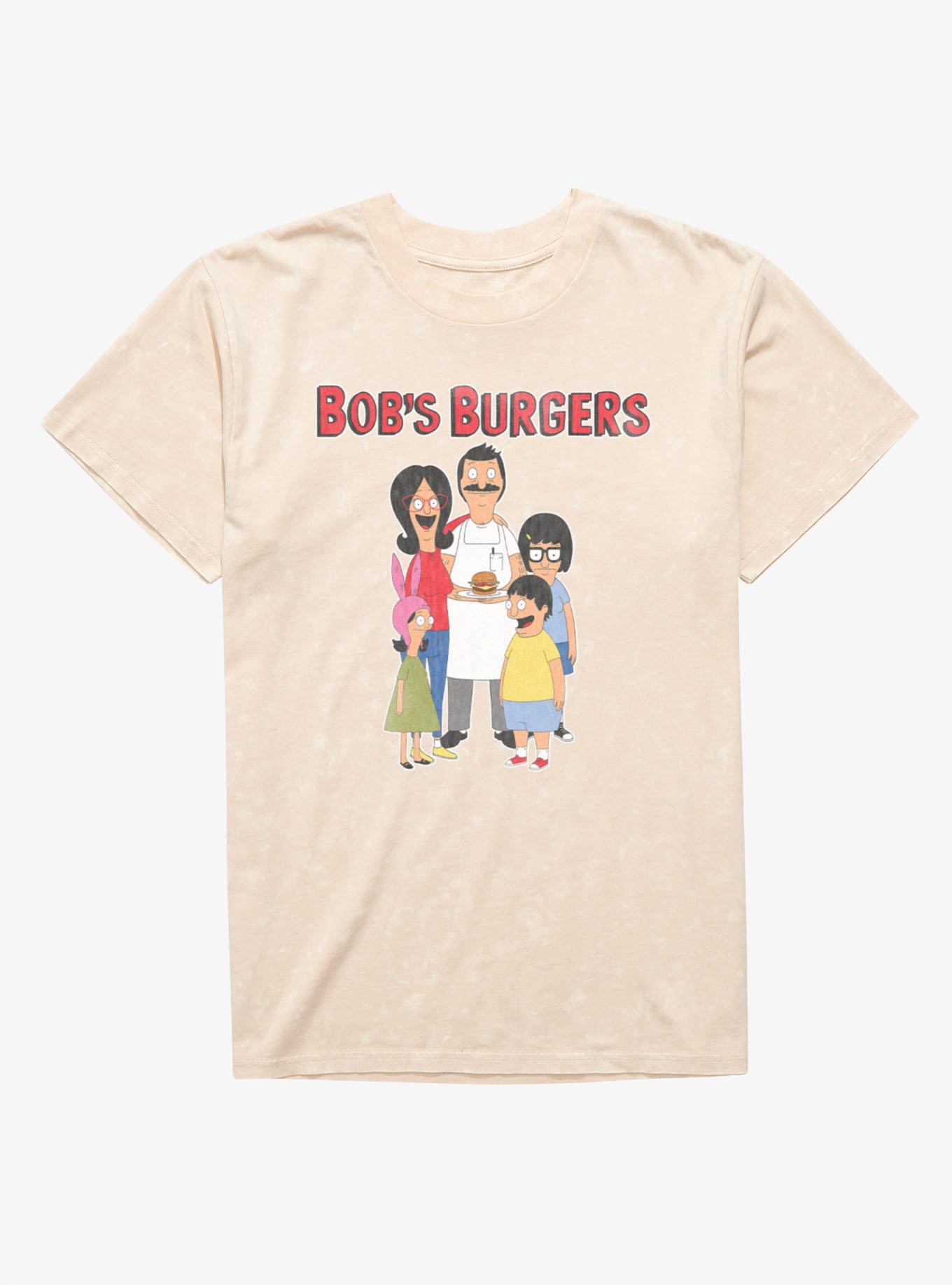 Bob's Burgers Happy Family Mineral Wash T-Shirt, , hi-res