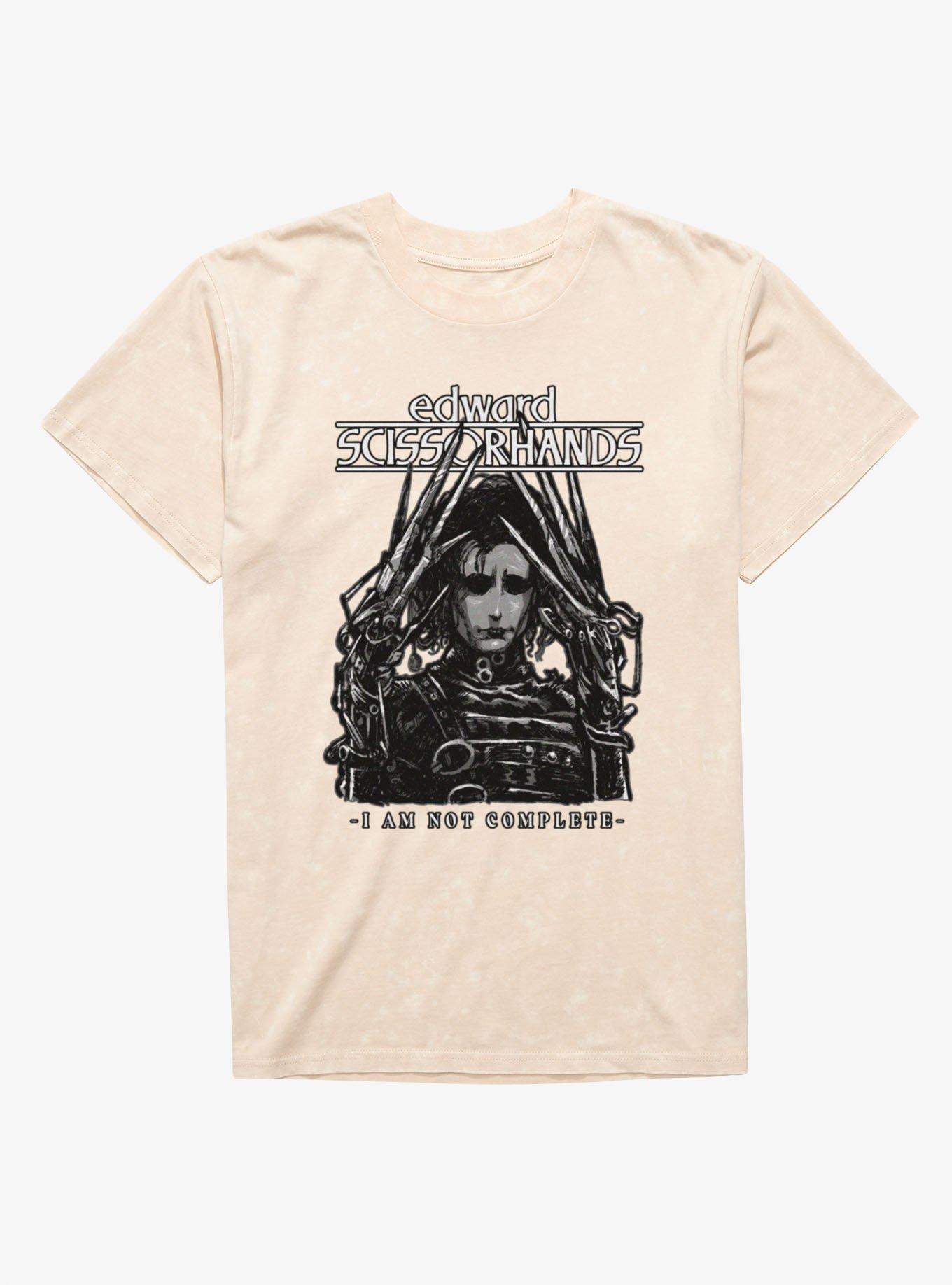 Edward Scissorhands I Am Not Complete Mineral Wash T-Shirt, , hi-res