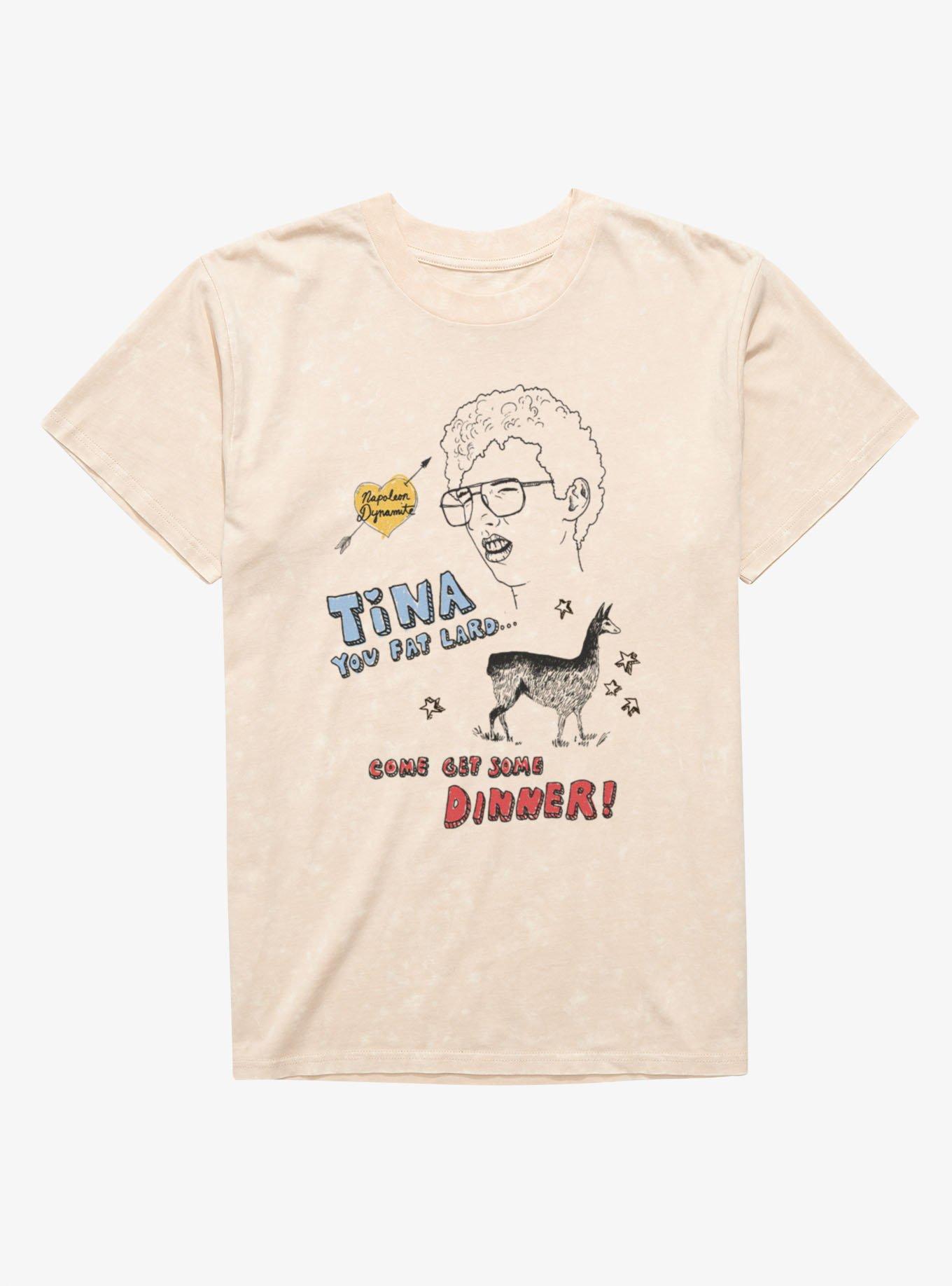 Napoleon Dynamite Tina You Fat Lard Sketch Mineral Wash T-Shirt, , hi-res