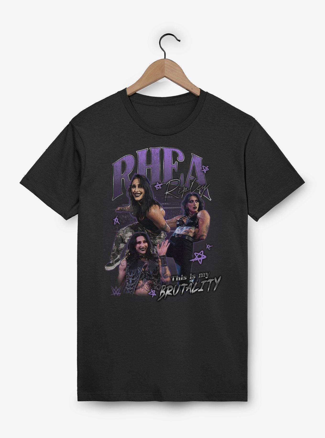 WWE Rhea Ripley This Is My Brutality Collage T-Shirt, , hi-res