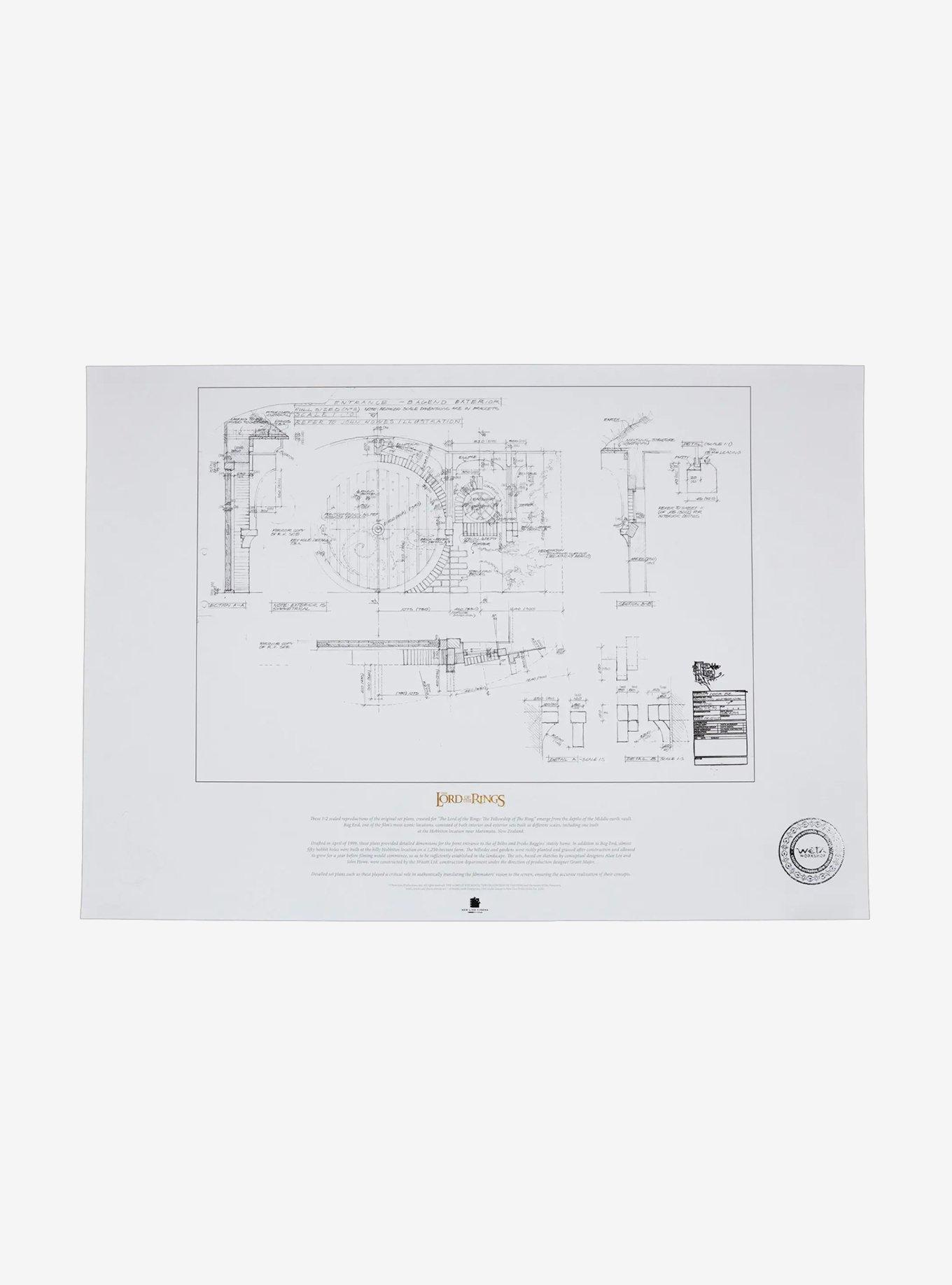 The Lord of the Rings The Door of Bag End Blueprint, , hi-res