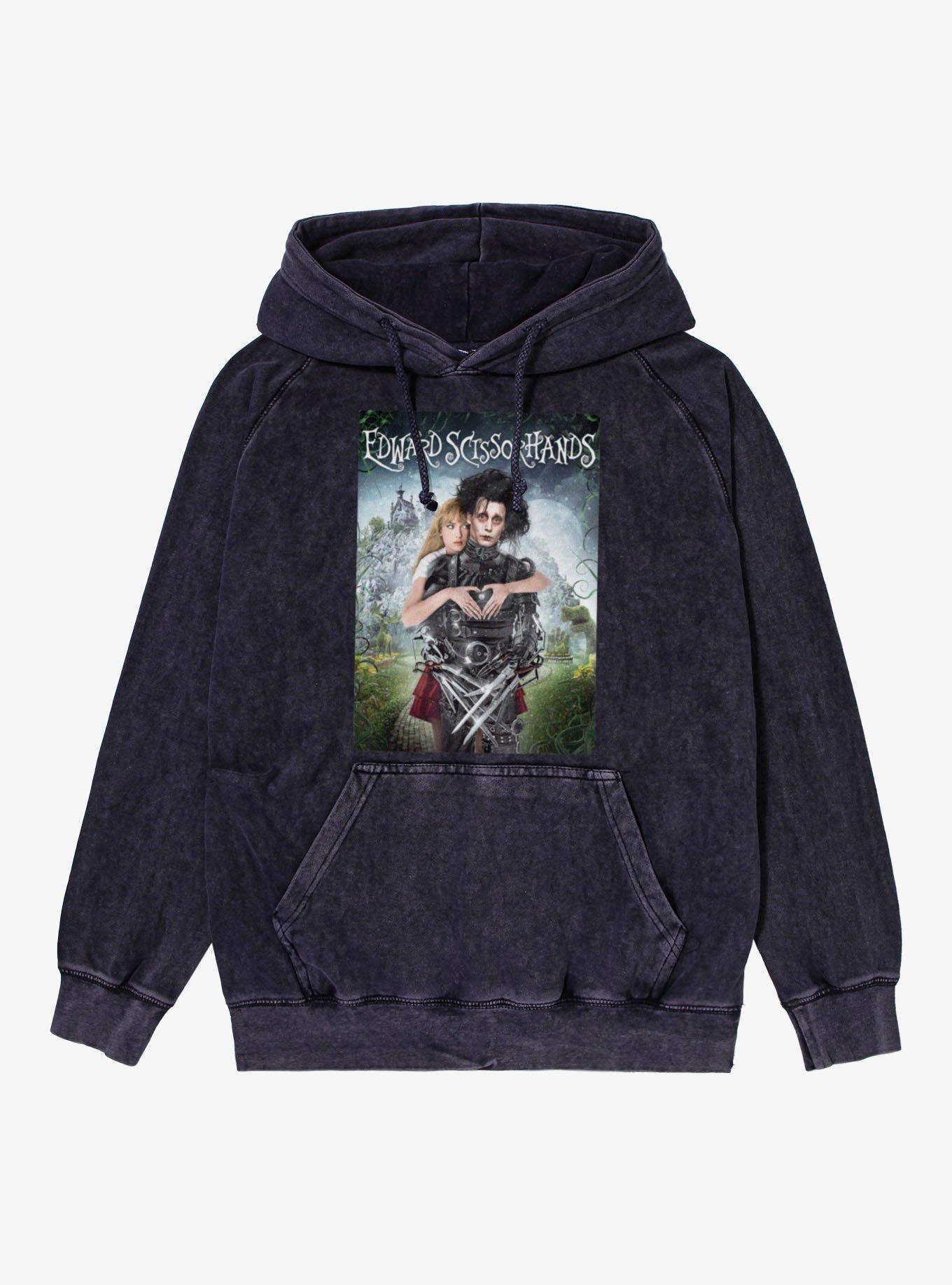 Edward Scissorhands Movie Poster Mineral Wash Hoodie, , hi-res