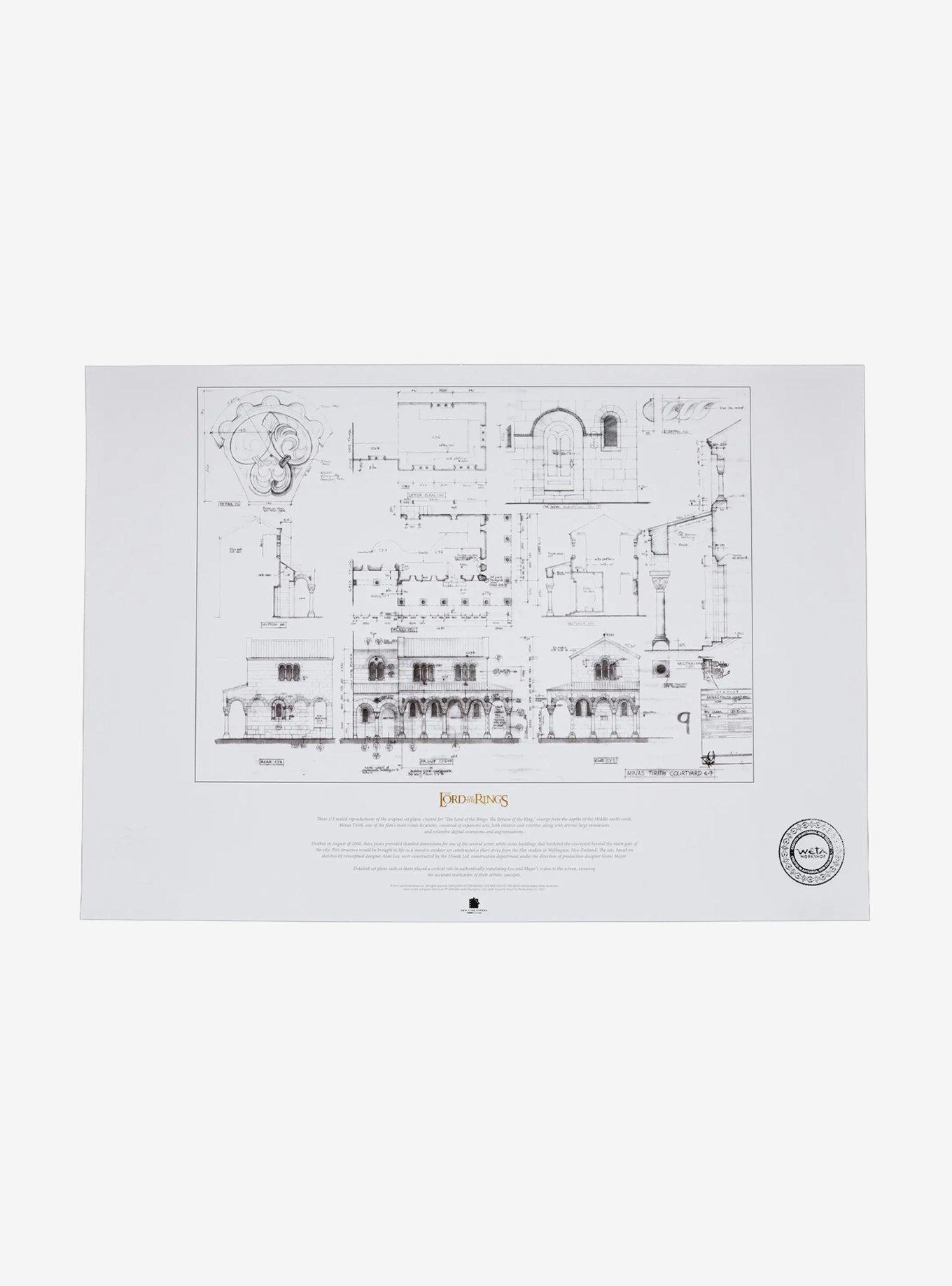 The Lord of the Rings The Courtyard of Minas Tirith Blueprint, , hi-res