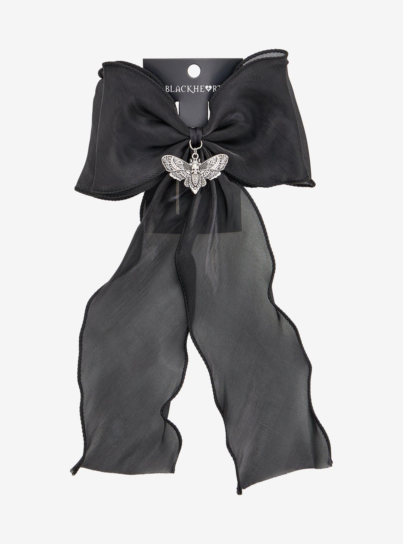 Blackheart Death Moth Chiffon Hair Bow | Hot Topic