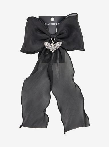 Blackheart Death Moth Chiffon Hair Bow | Hot Topic