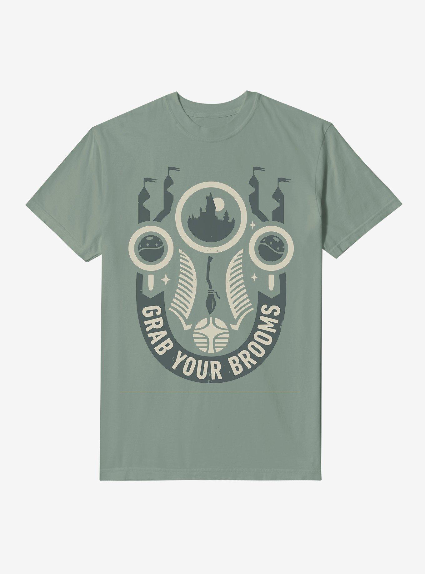 Harry Potter Grab Your Brooms Garment Dyed T-Shirt, , hi-res