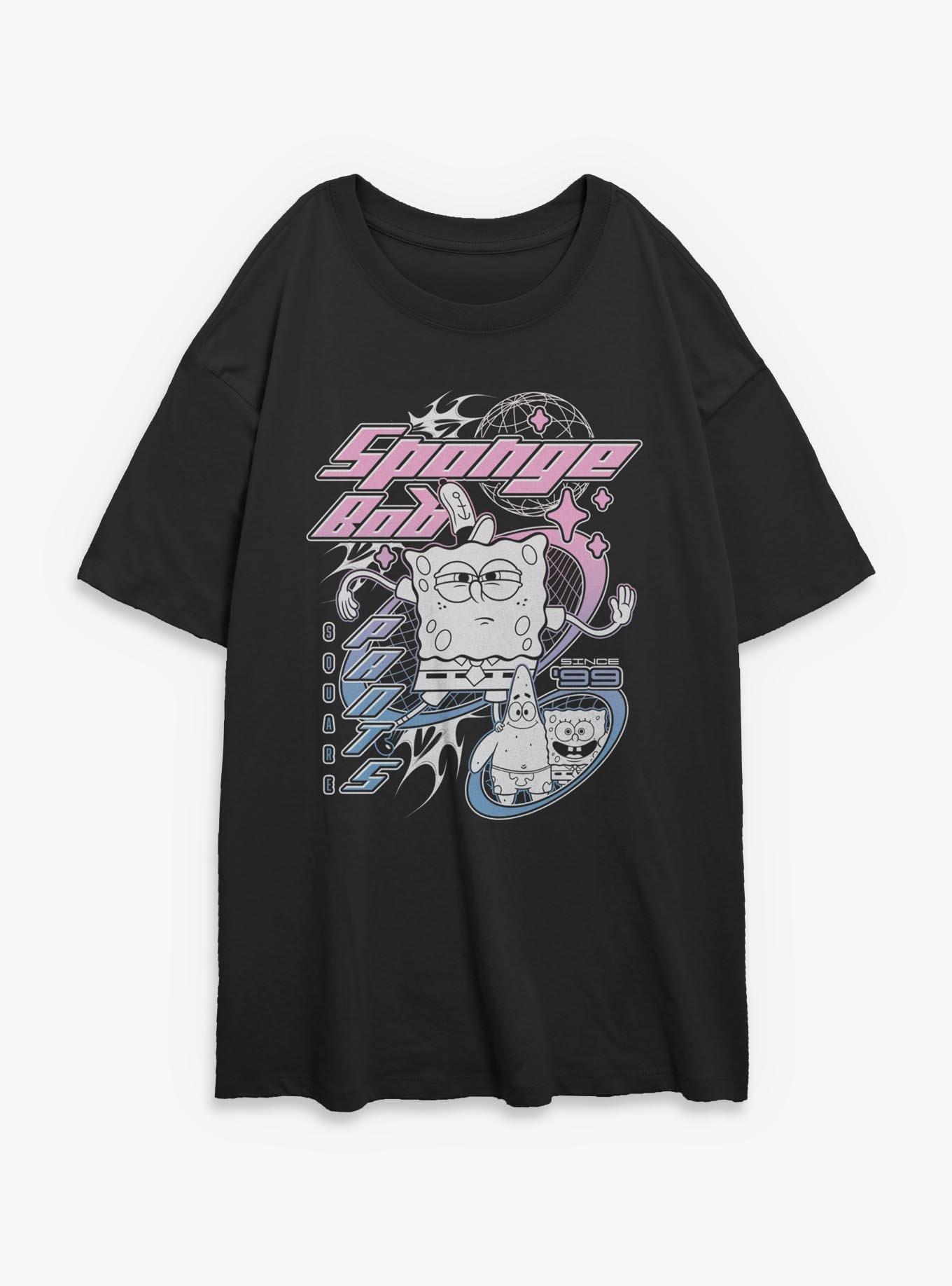 Spongebob Squarepants Y2K Girls Oversized T-Shirt, , hi-res