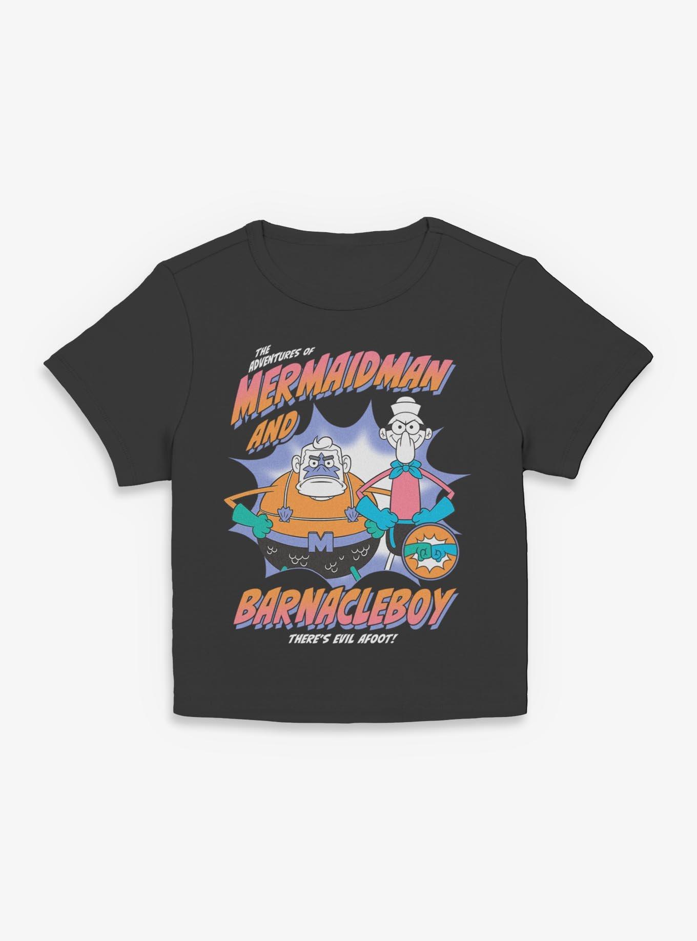 Spongebob Squarepants Heroes Mermaid Man and Barnacle Boy Girls Baby T-Shirt, , hi-res