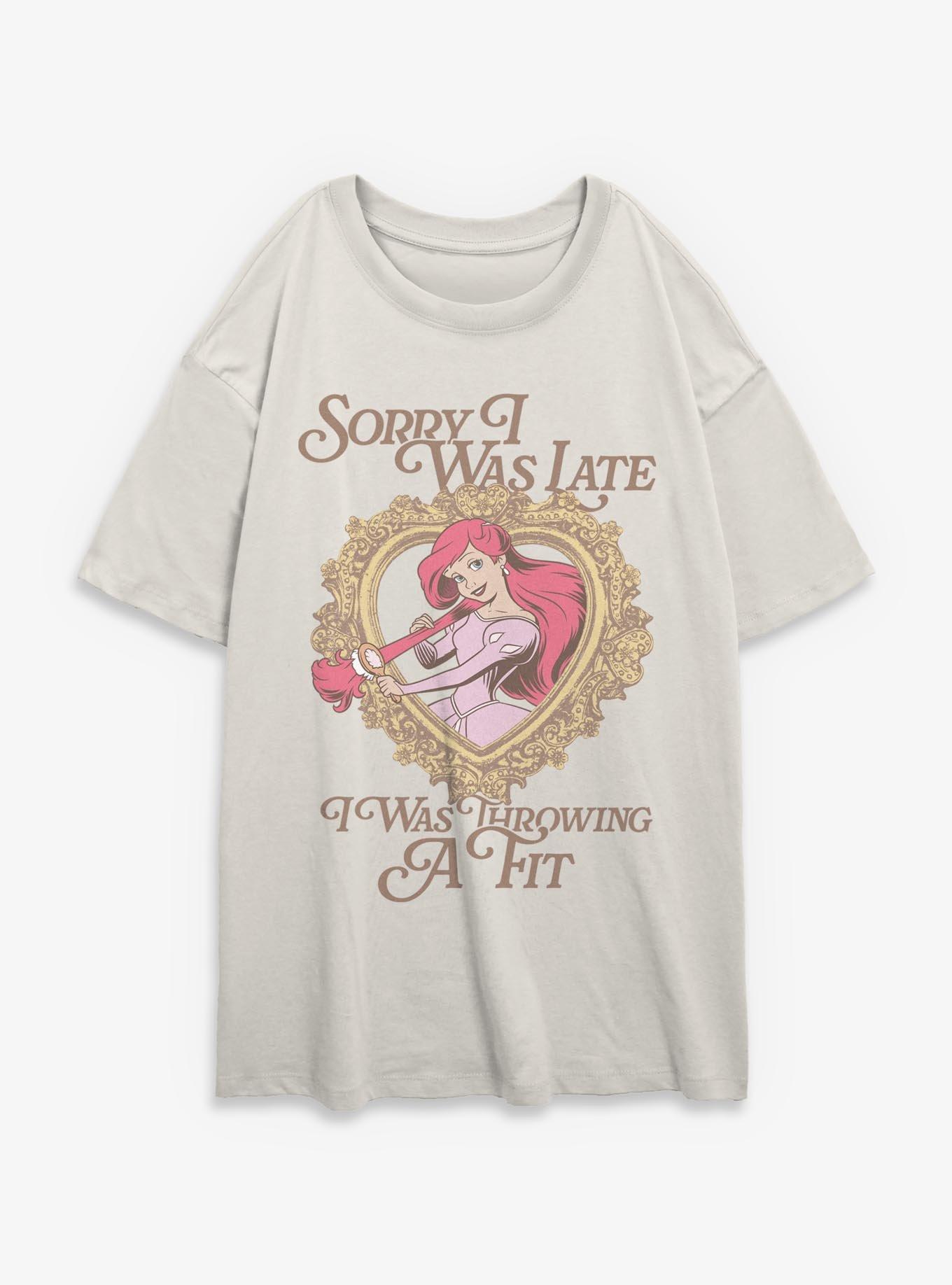 Disney Princesses Ariel Throwing A Fit Girls Oversized T-Shirt, , hi-res