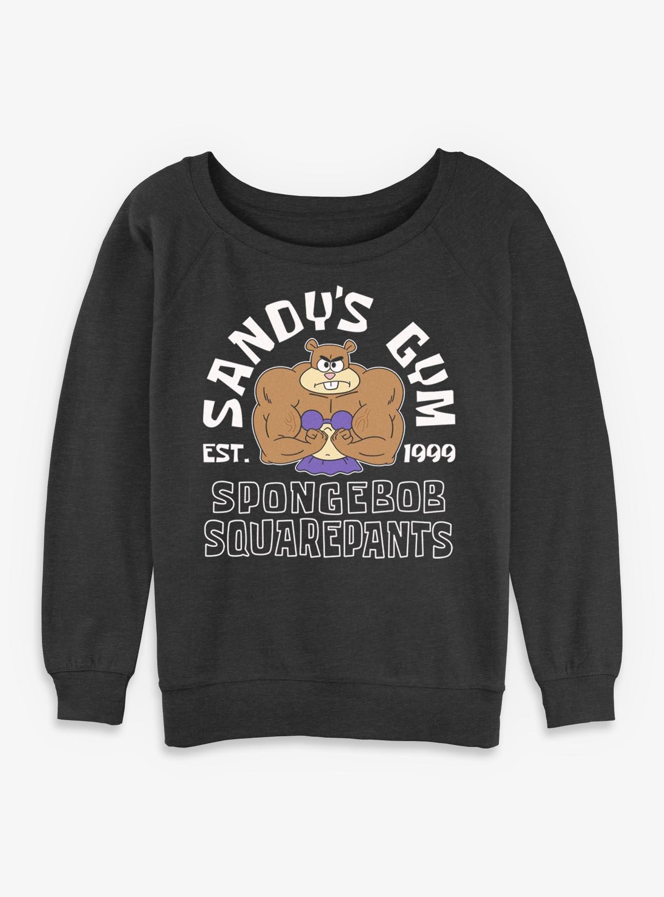 Spongebob Squarepants Sandy's Gym Girls Slouchy Sweatshirt, , hi-res
