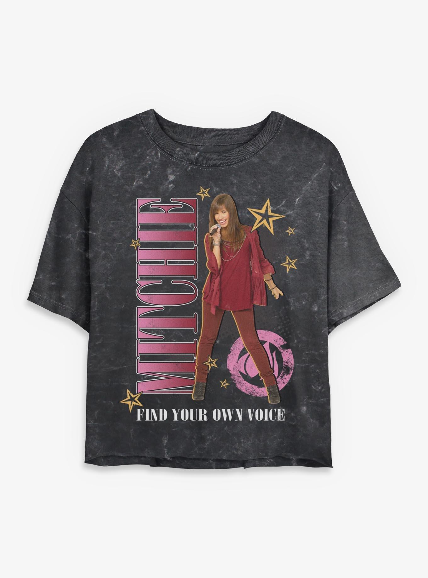 Disney Camp Rock Mitchie Girls Mineral Wash Crop T-Shirt, , hi-res