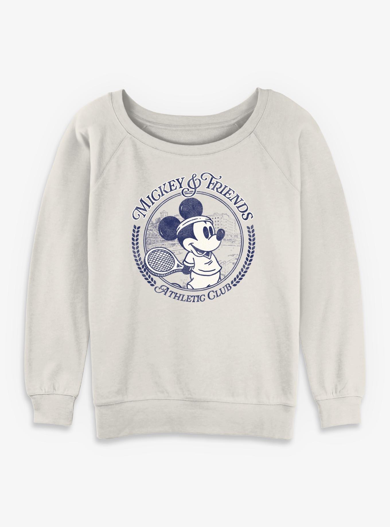 Disney Mickey Mouse Athletic Club Girls Slouchy Sweatshirt, , hi-res